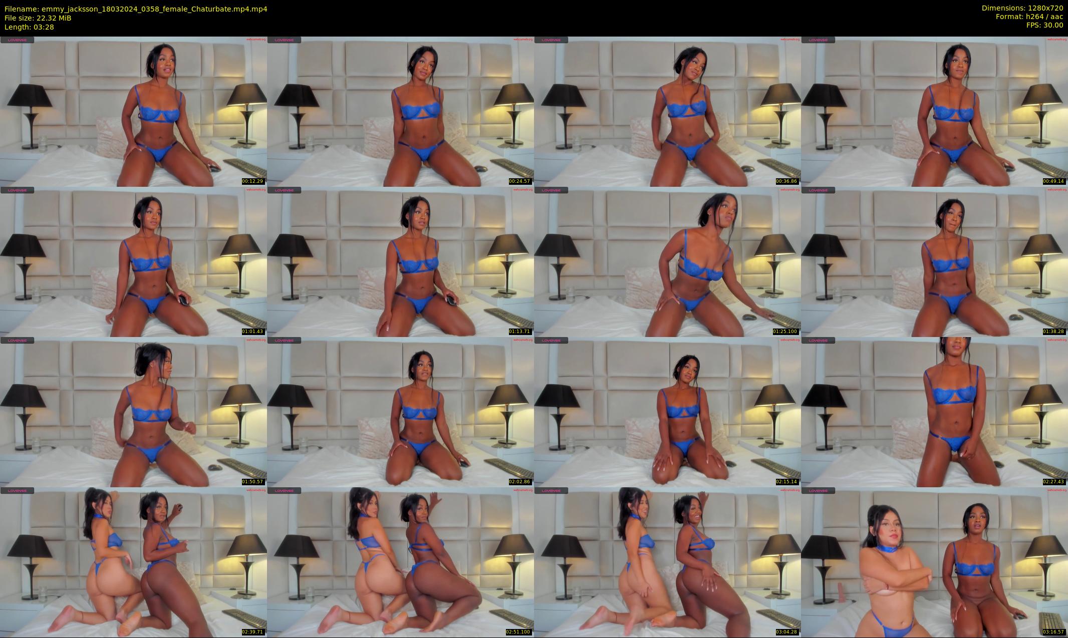 emmy_jacksson — 4 minute Chaturbate female cam show recording, 720p, Mar 18, 2024