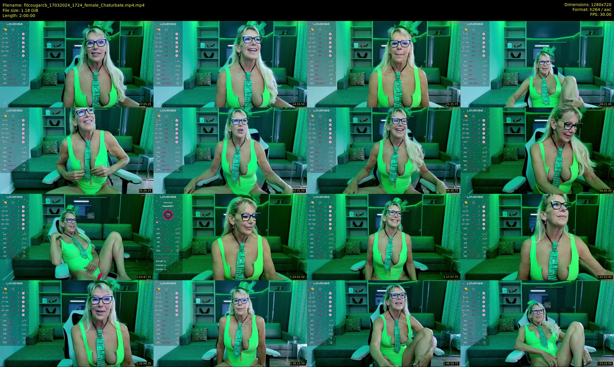 fitcougarcb — 120 minute Chaturbate female cam show recording, 720p, Mar 17, 2024