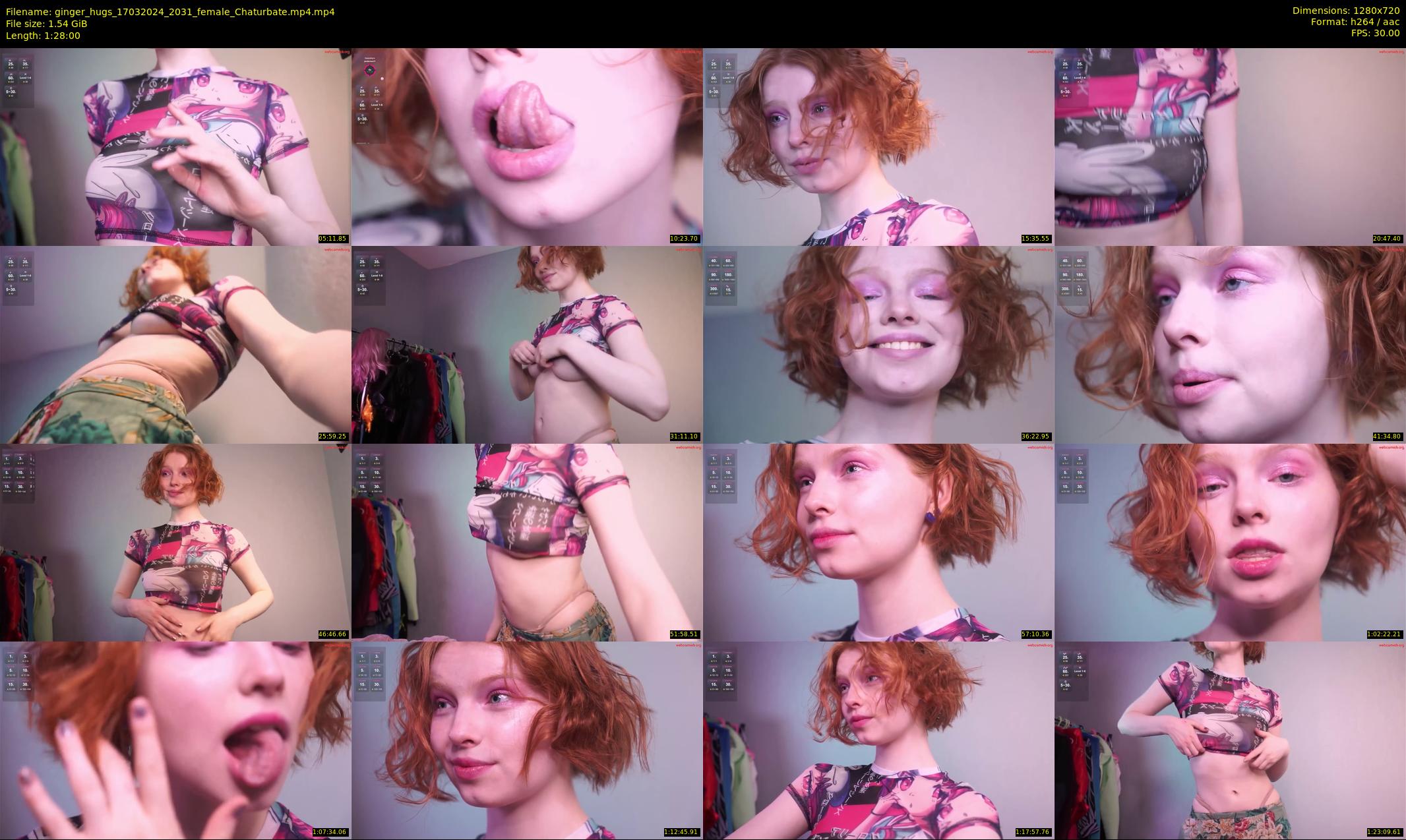 ginger_hugs — 88 minute Chaturbate female cam show recording, 720p, Mar 17, 2024