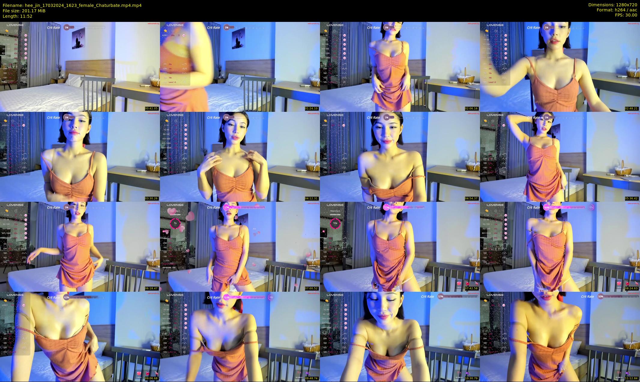 hee_jin — 12 minute Chaturbate female cam show recording, 720p, Mar 17, 2024