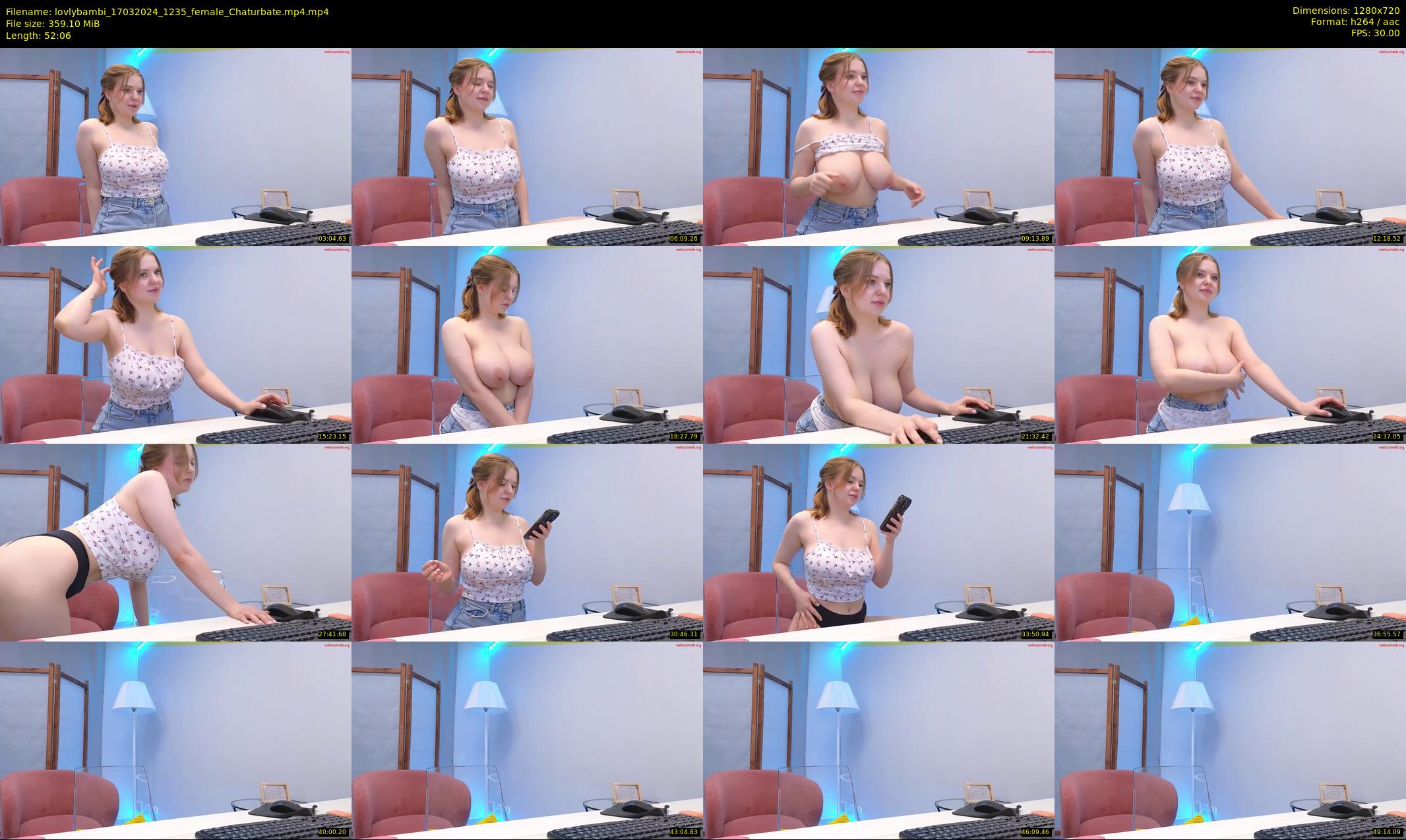 lovlybambi — 53 minute Chaturbate female cam show recording, 720p, Mar 17, 2024