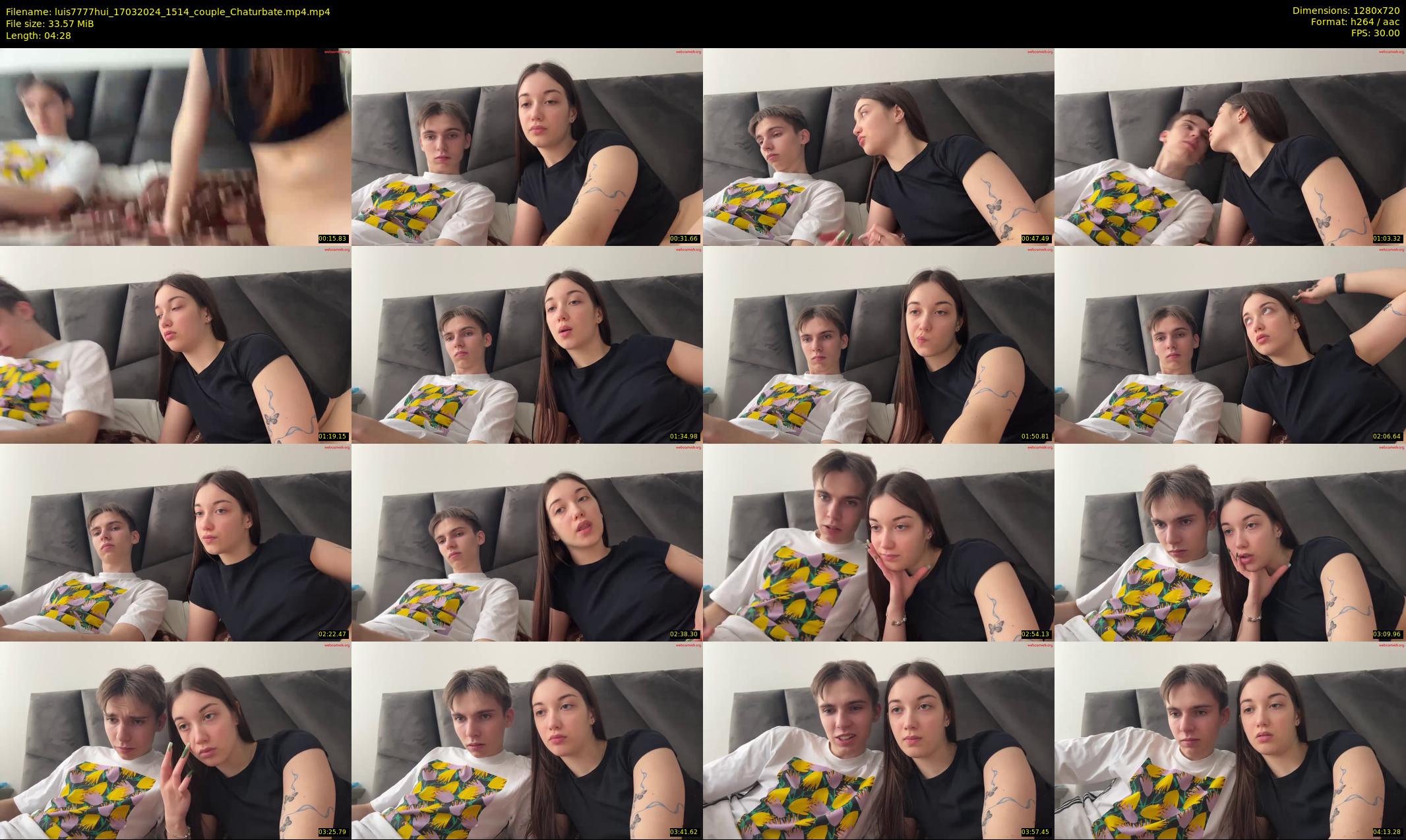 luis7777hui — 5 minute Chaturbate couple cam show recording, 720p, Mar 17, 2024