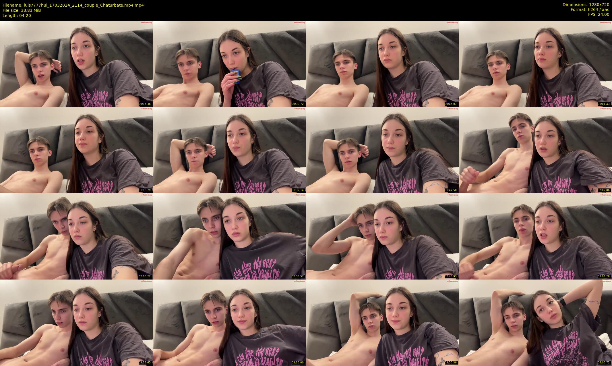 luis7777hui — 5 minute Chaturbate couple cam show recording, 720p, Mar 17, 2024