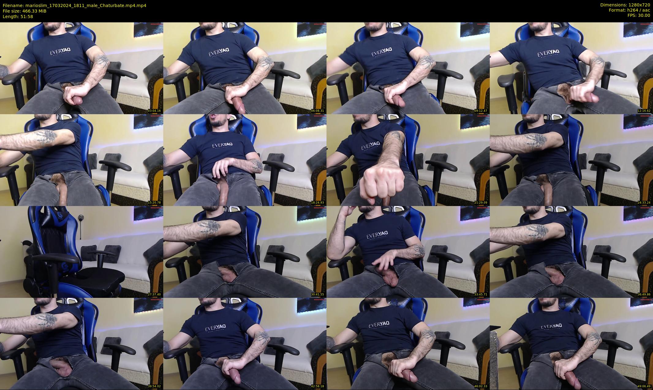 marioslim — 52 minute Chaturbate male cam show recording, 720p, Mar 17, 2024
