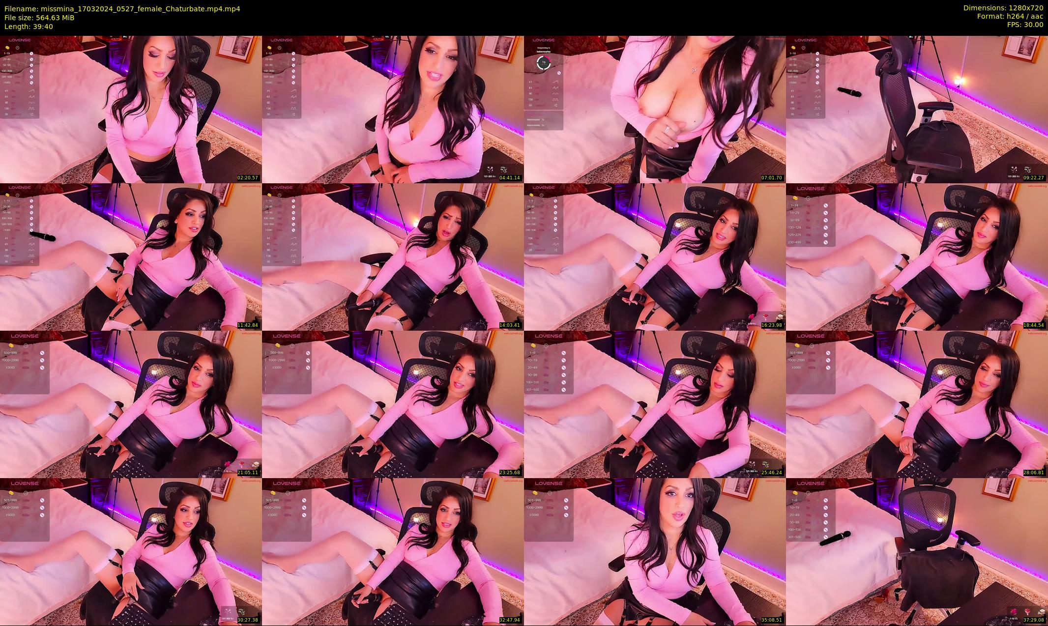 missmina — 40 minute Chaturbate female cam show recording, 720p, Mar 17, 2024