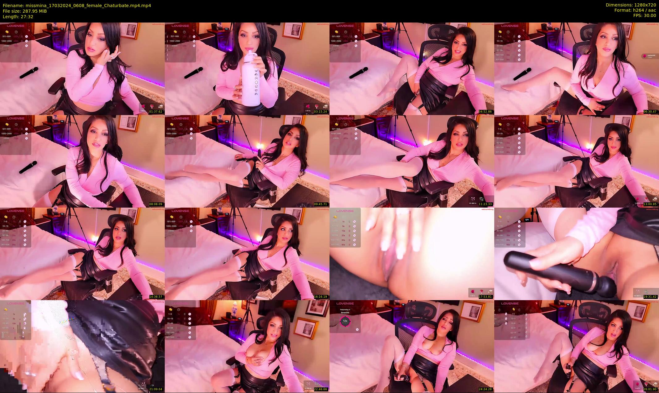 missmina — 28 minute Chaturbate female cam show recording, 720p, Mar 17, 2024