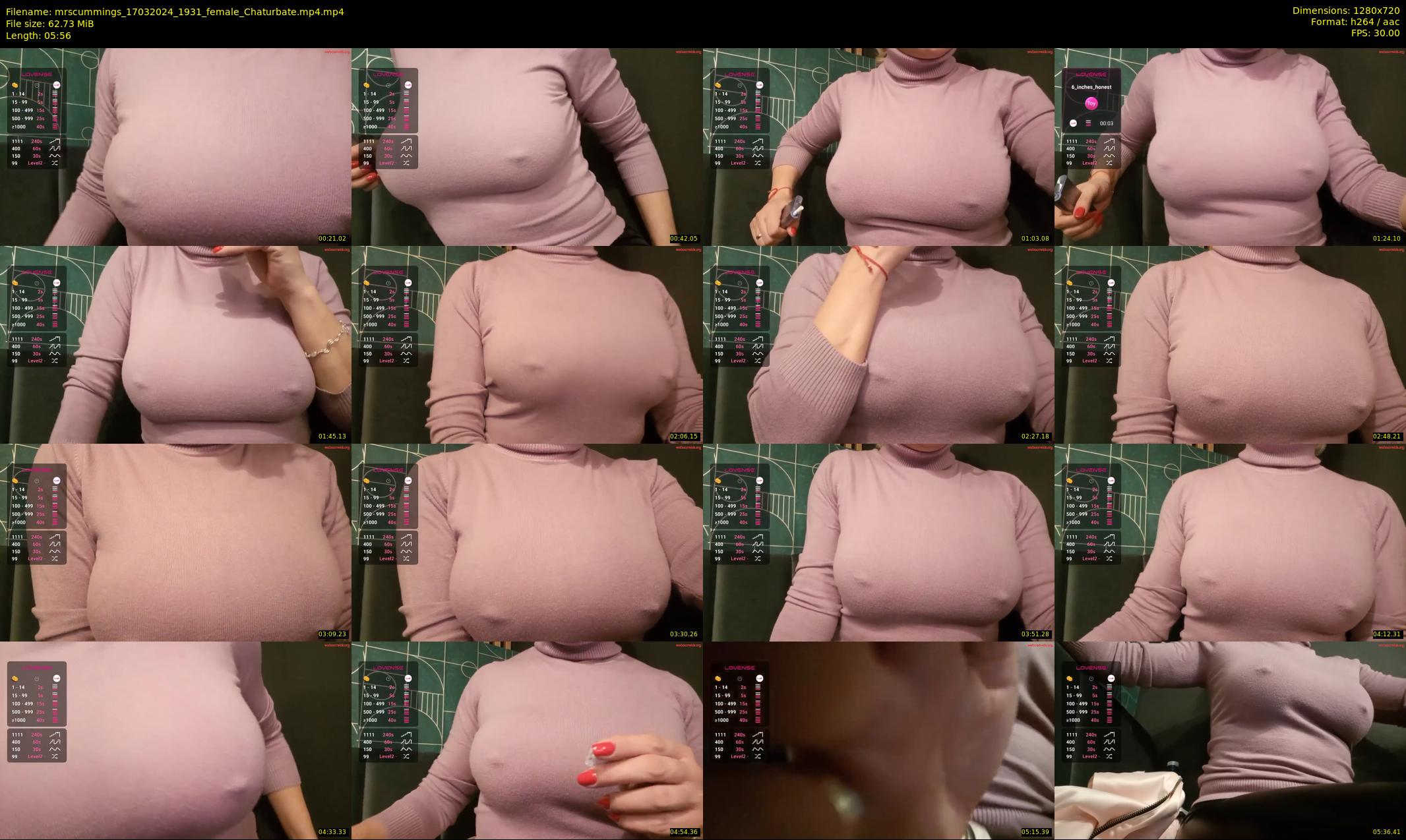 mrscummings — 6 minute Chaturbate female cam show recording, 720p, Mar 17, 2024