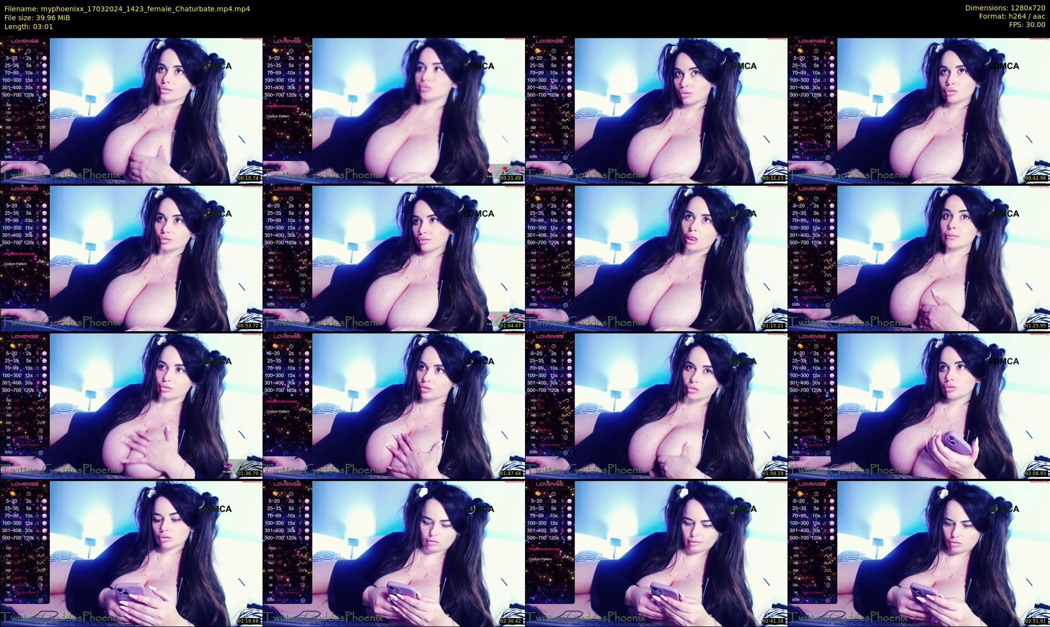 myphoenixx — 4 minute Chaturbate female cam show recording, 720p, Mar 17, 2024