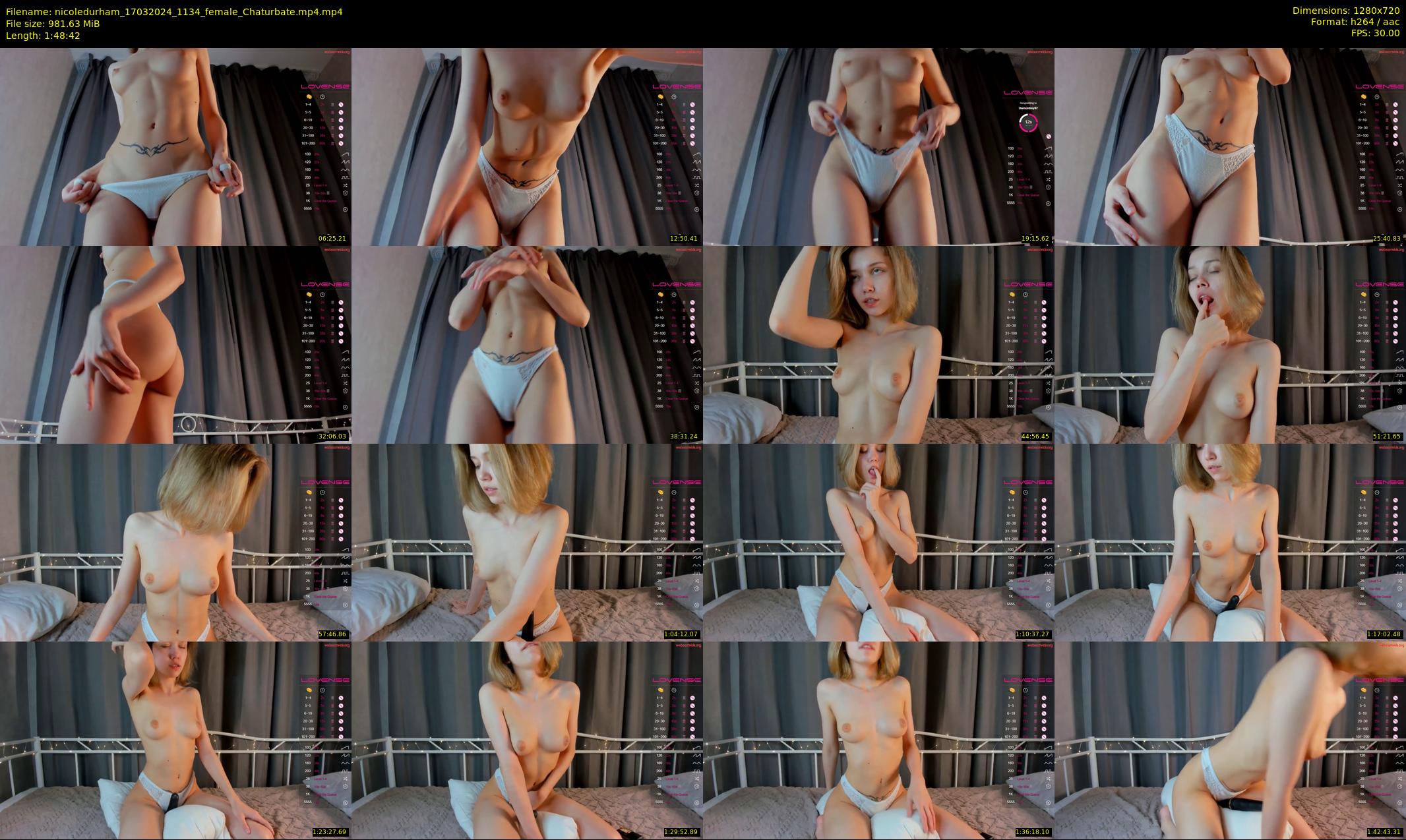 nicoledurham — 109 minute Chaturbate female cam show recording, 720p, Mar 17, 2024