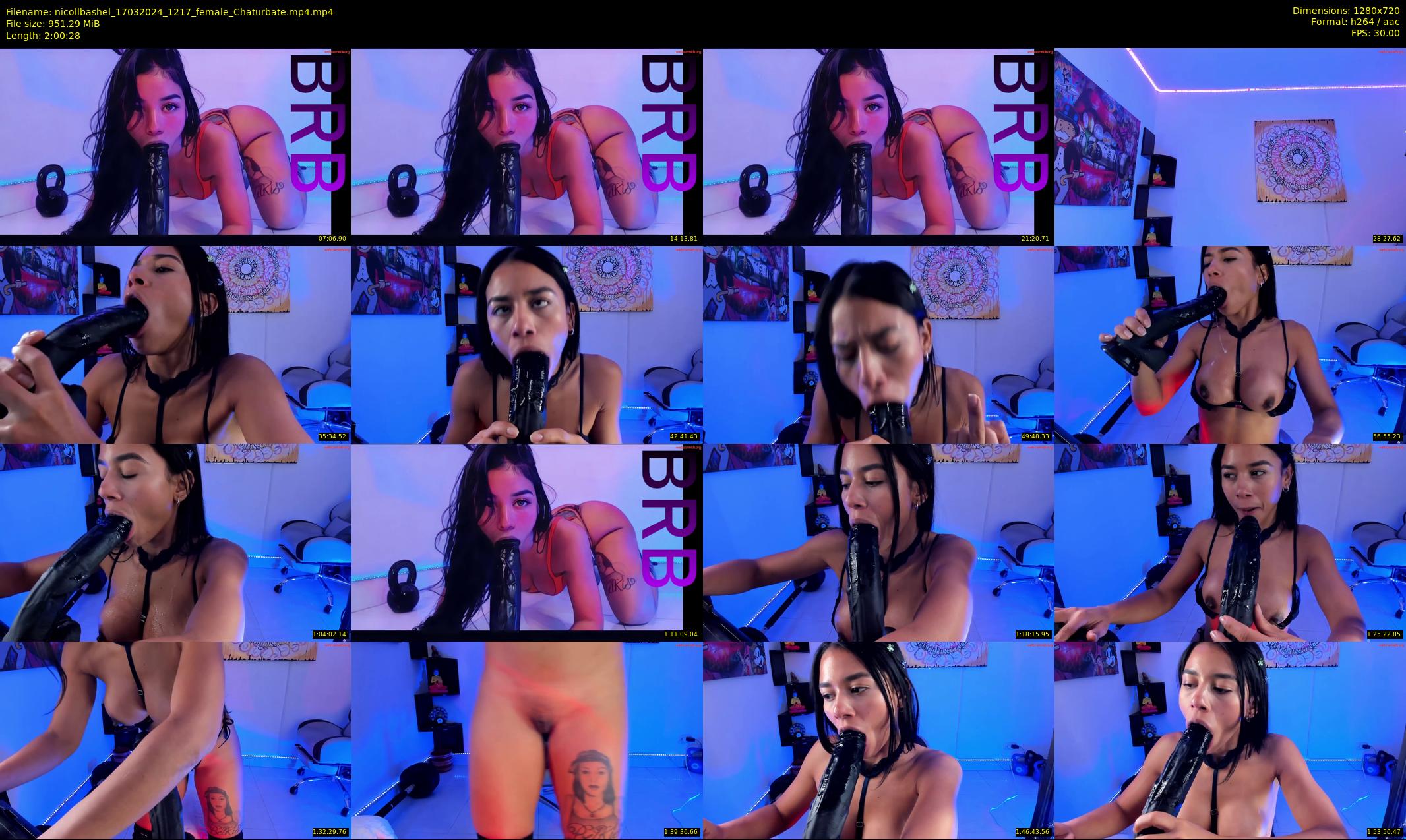 nicollbashel — 121 minute Chaturbate female cam show recording, 720p, Mar 17, 2024