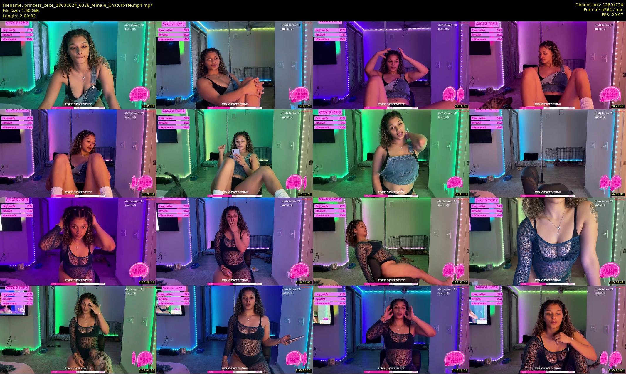 princess_cece — 121 minute Chaturbate female cam show recording, 720p, Mar 18, 2024