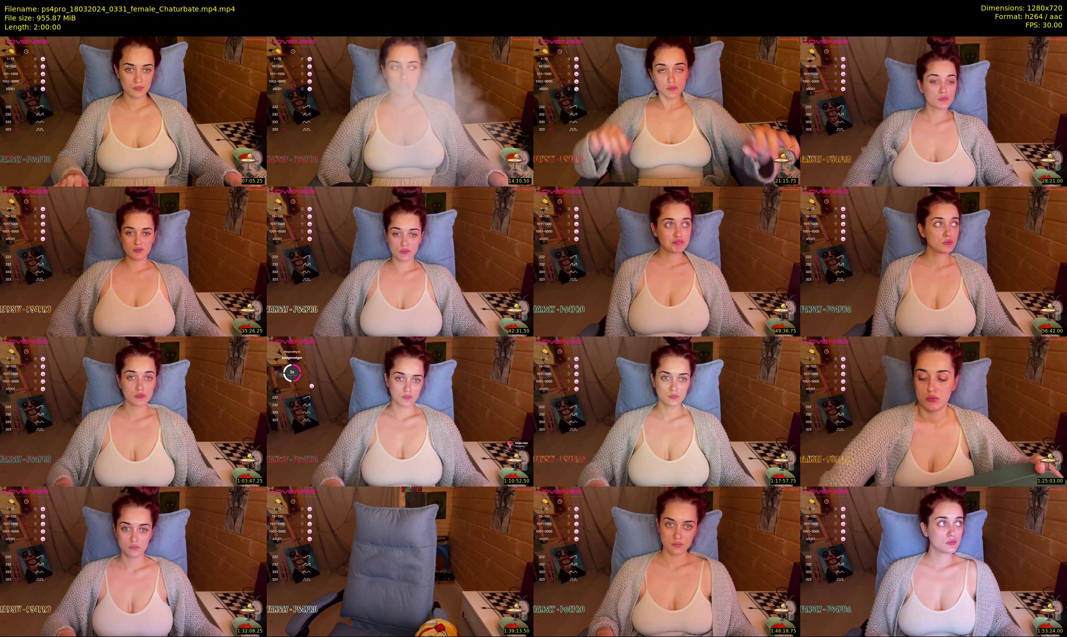 ps4pro — 120 minute Chaturbate female cam show recording, 720p, Mar 18, 2024