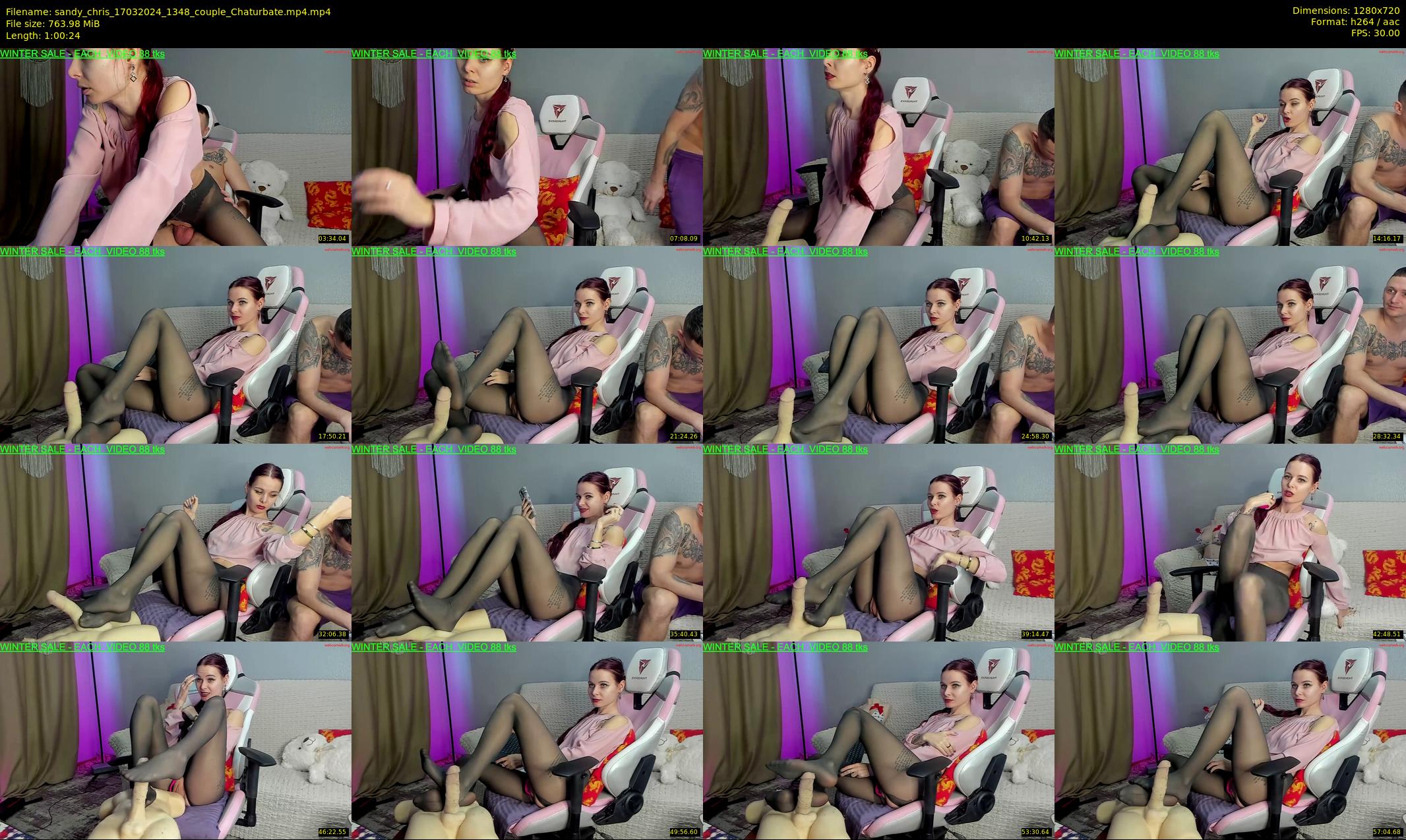 sandy_chris — 61 minute Chaturbate couple cam show recording, 720p, Mar 17, 2024