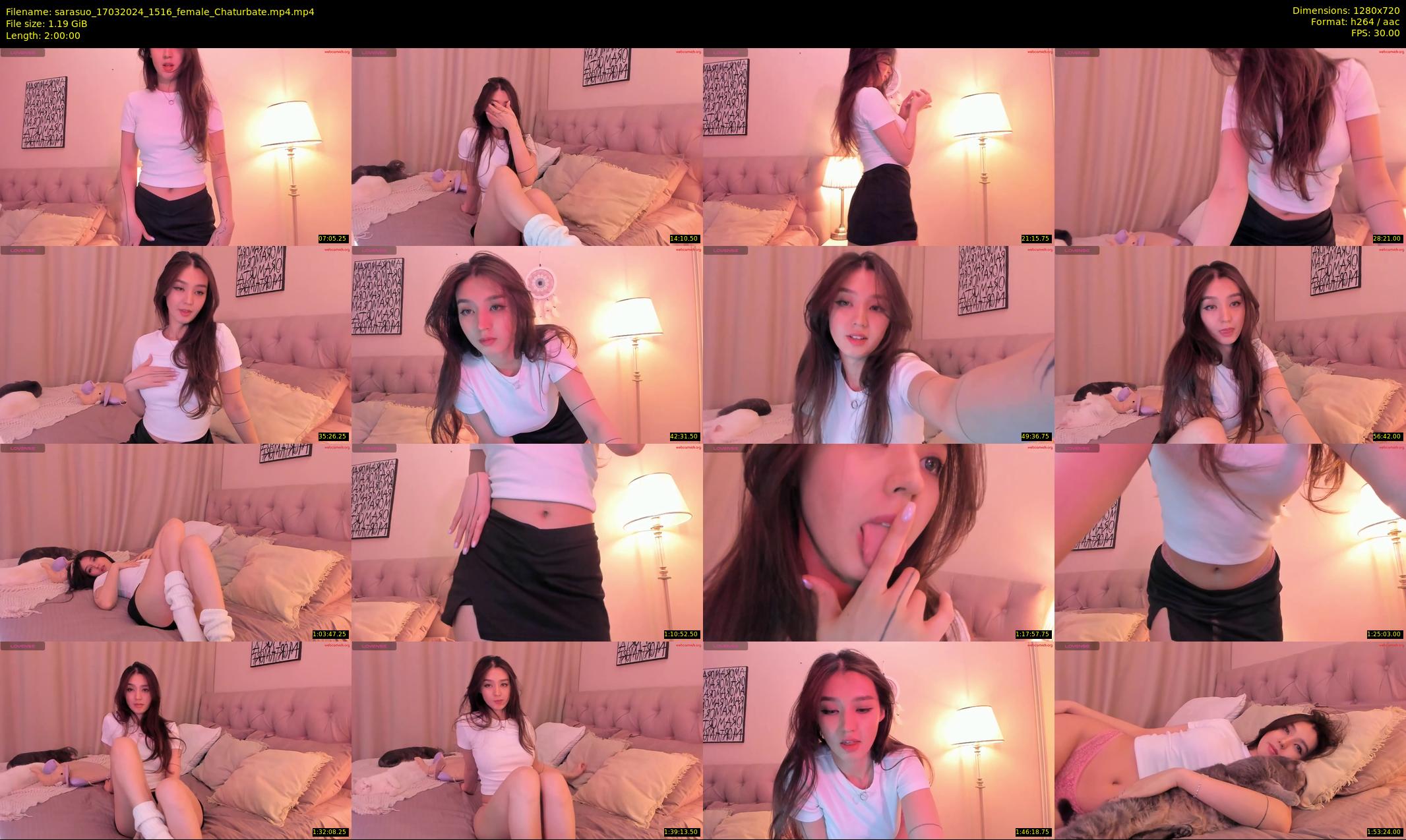 sarasuo — 120 minute Chaturbate female cam show recording, 720p, Mar 17, 2024