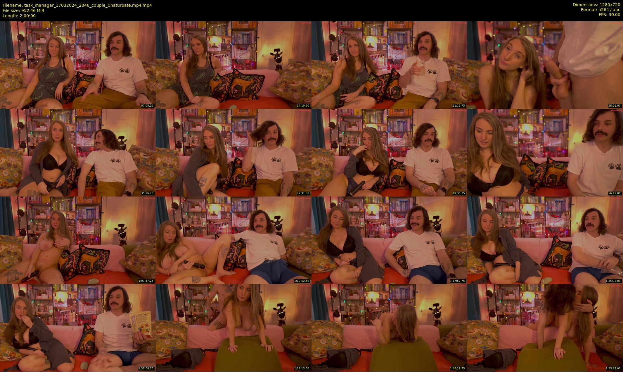 task_manager — 120 minute Chaturbate couple cam show recording, 720p, Mar 17, 2024