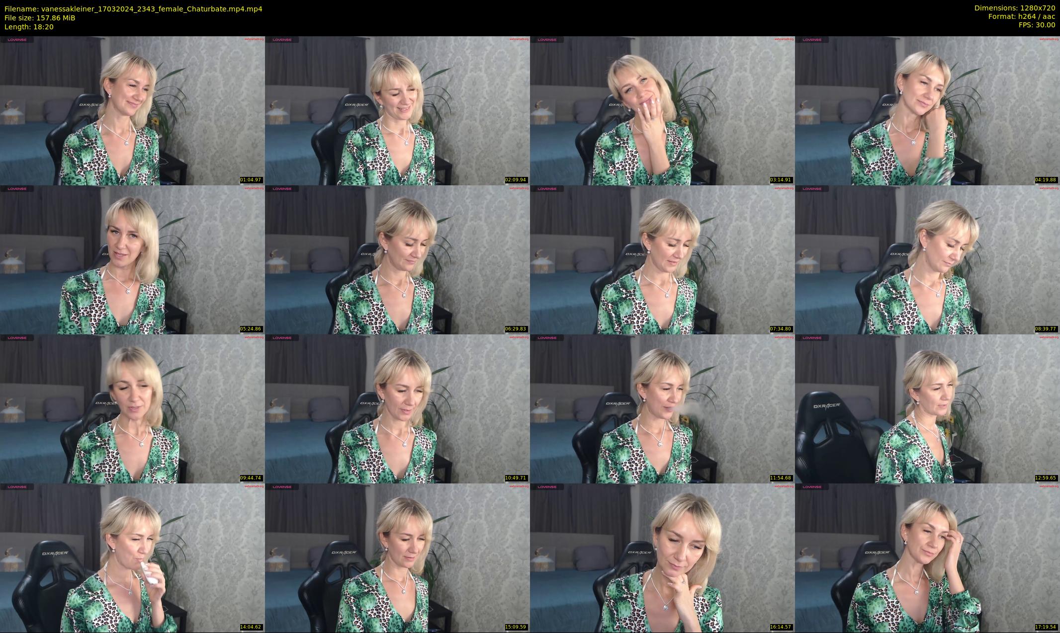 vanessakleiner — 19 minute Chaturbate female cam show recording, 720p, Mar 17, 2024