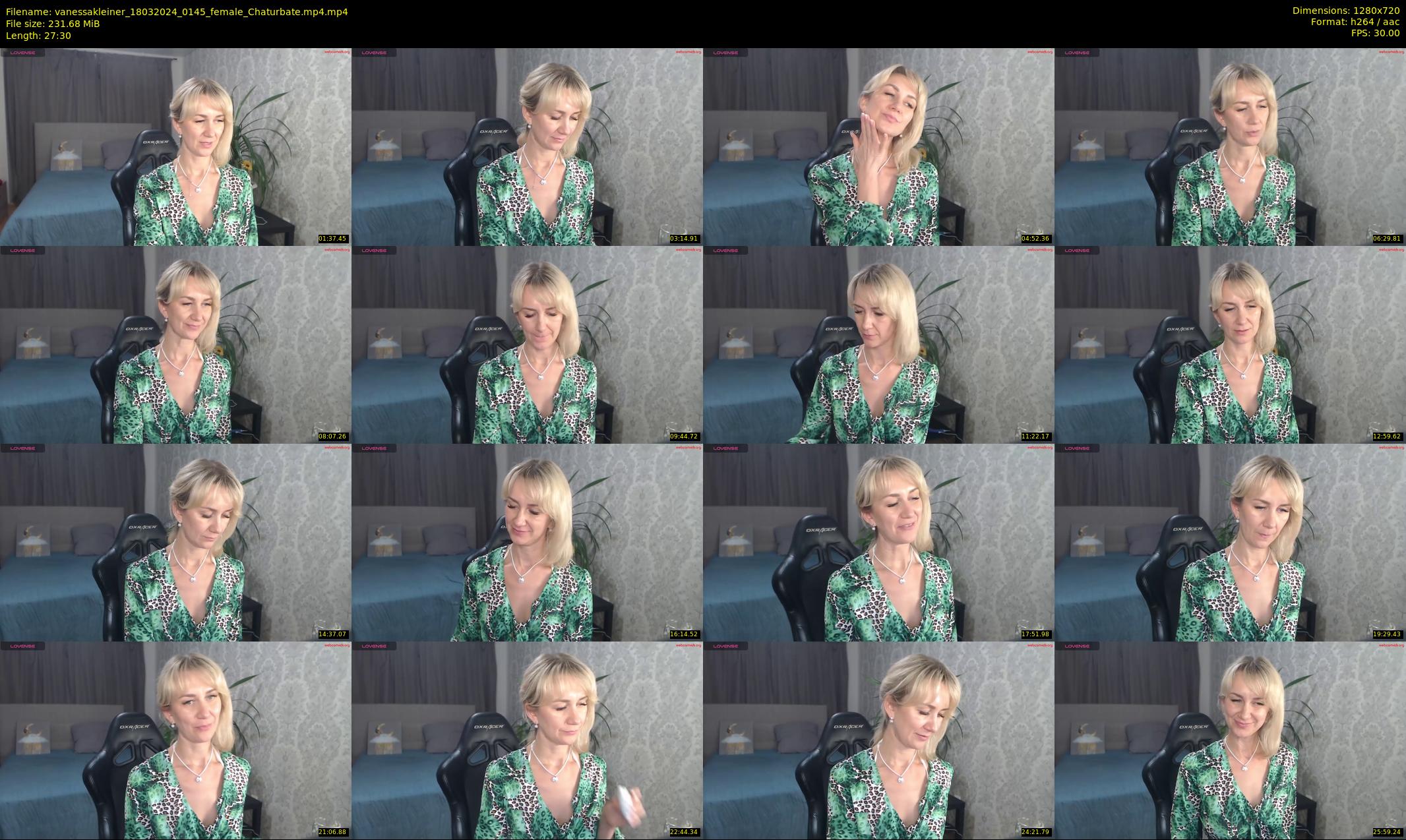 vanessakleiner — 28 minute Chaturbate female cam show recording, 720p, Mar 18, 2024