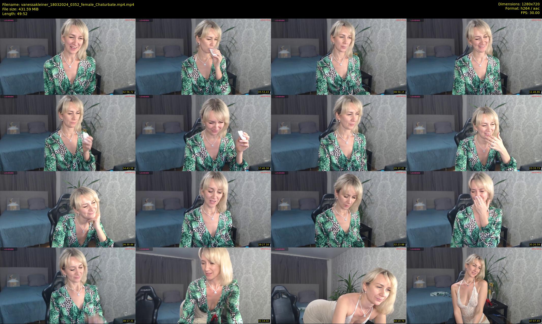 vanessakleiner — 50 minute Chaturbate female cam show recording, 720p, Mar 18, 2024