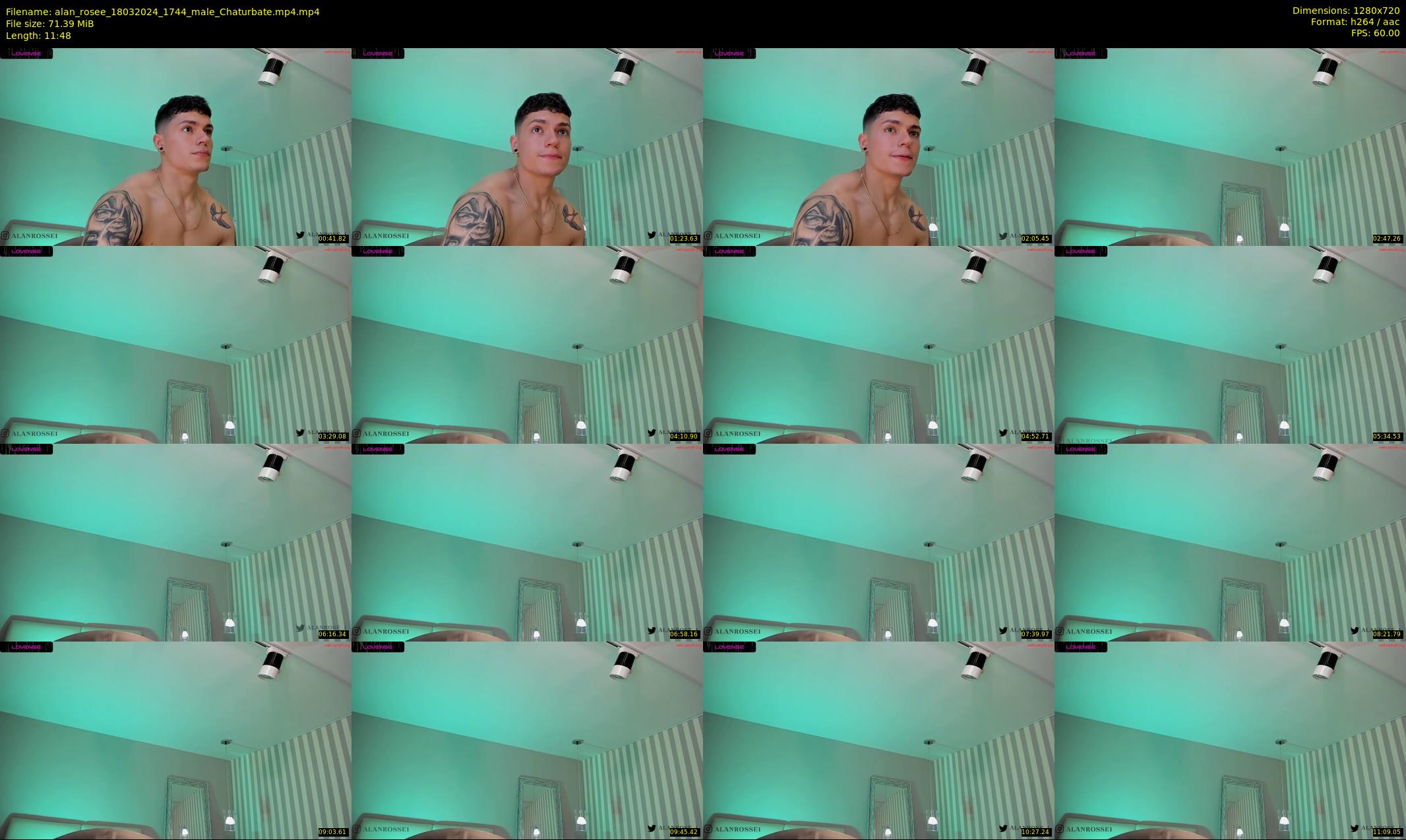 alan_rosee — 12 minute Chaturbate male cam show recording, 720p, Mar 18, 2024