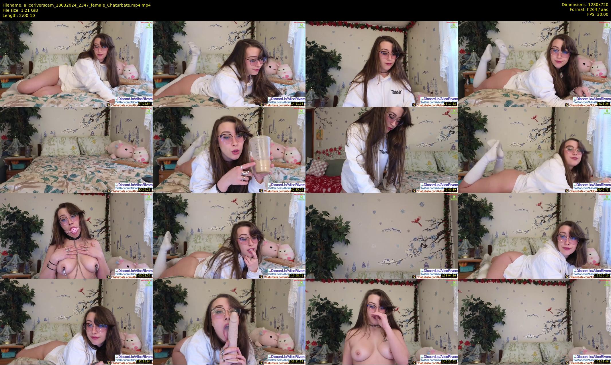 aliceriverscam — 121 minute Chaturbate female cam show recording, 720p, Mar 18, 2024