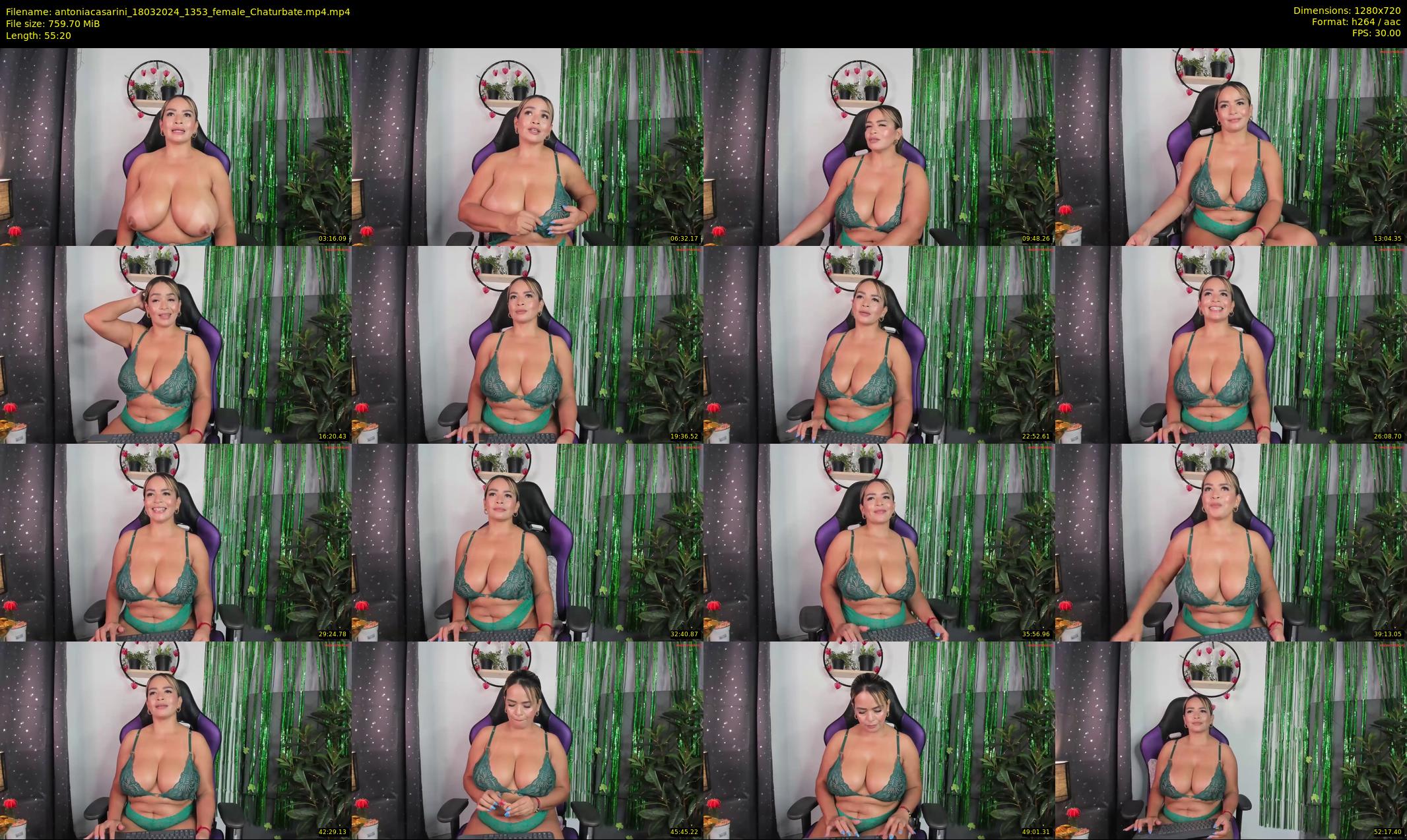 antoniacasarini — 56 minute Chaturbate female cam show recording, 720p, Mar 18, 2024