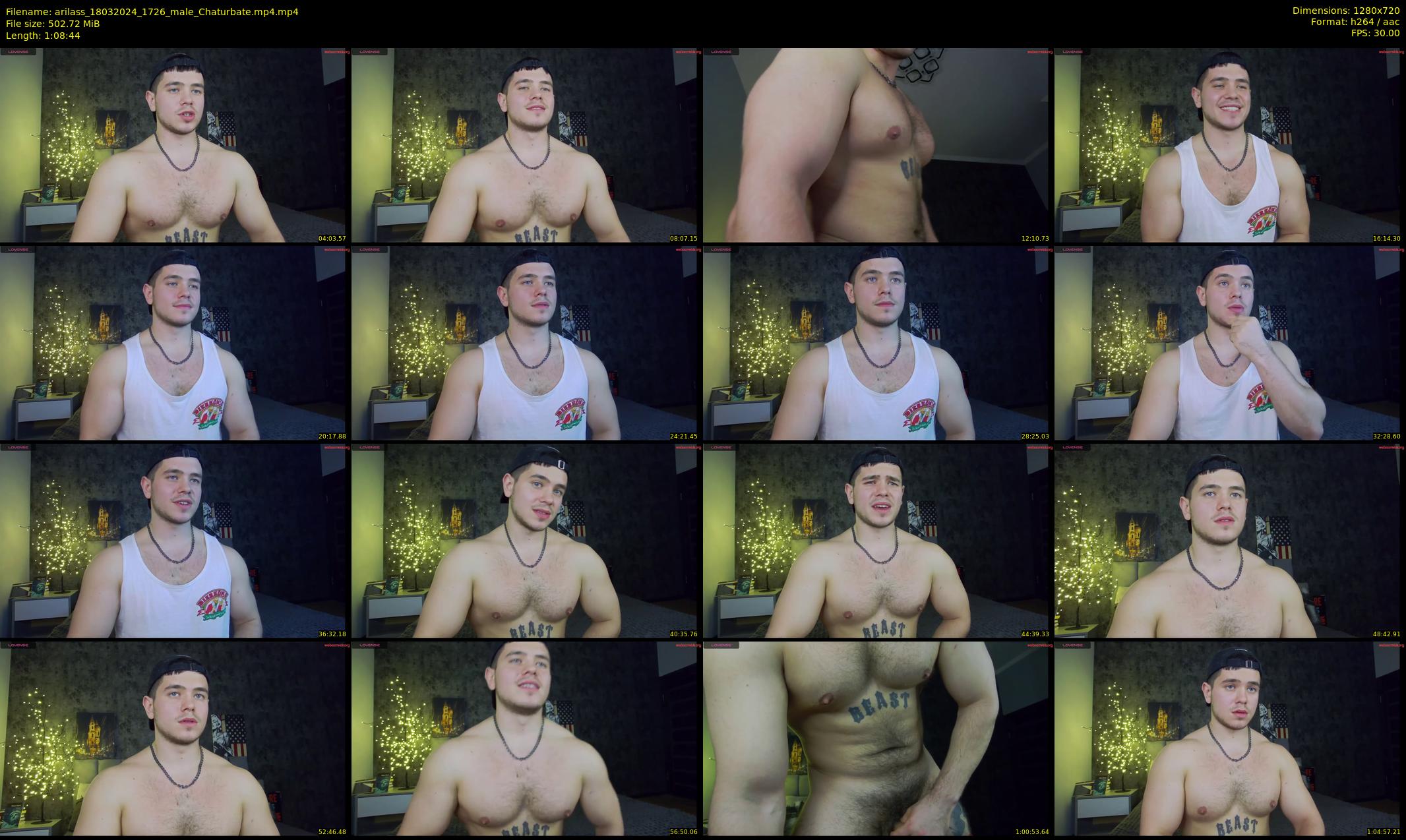arilass — 69 minute Chaturbate male cam show recording, 720p, Mar 18, 2024