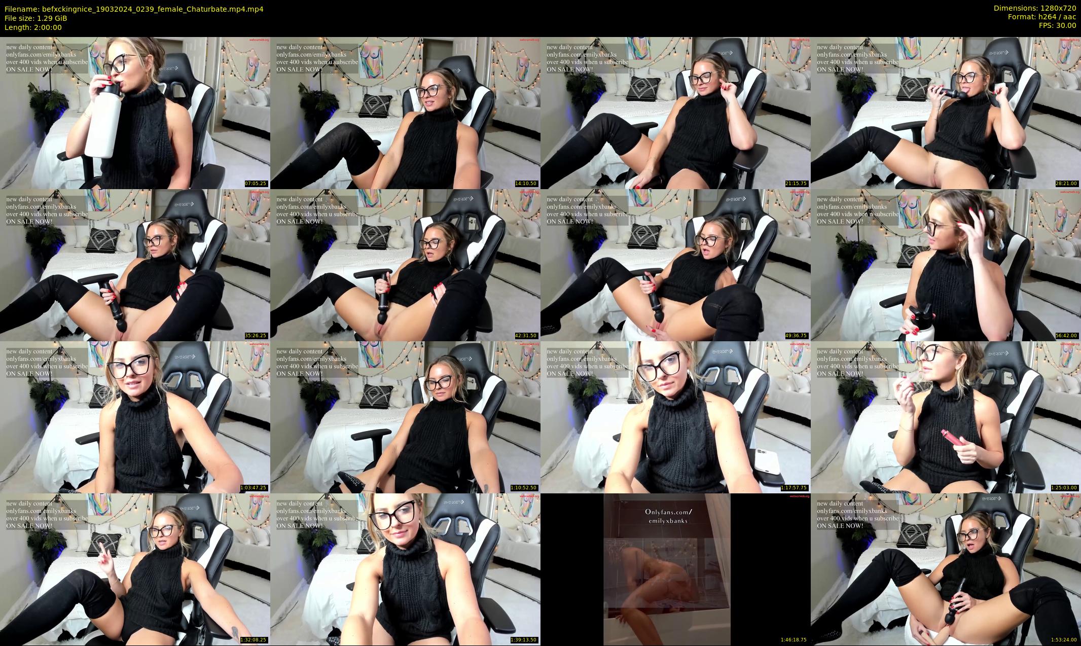 befxckingnice — 120 minute Chaturbate female cam show recording, 720p, Mar 19, 2024