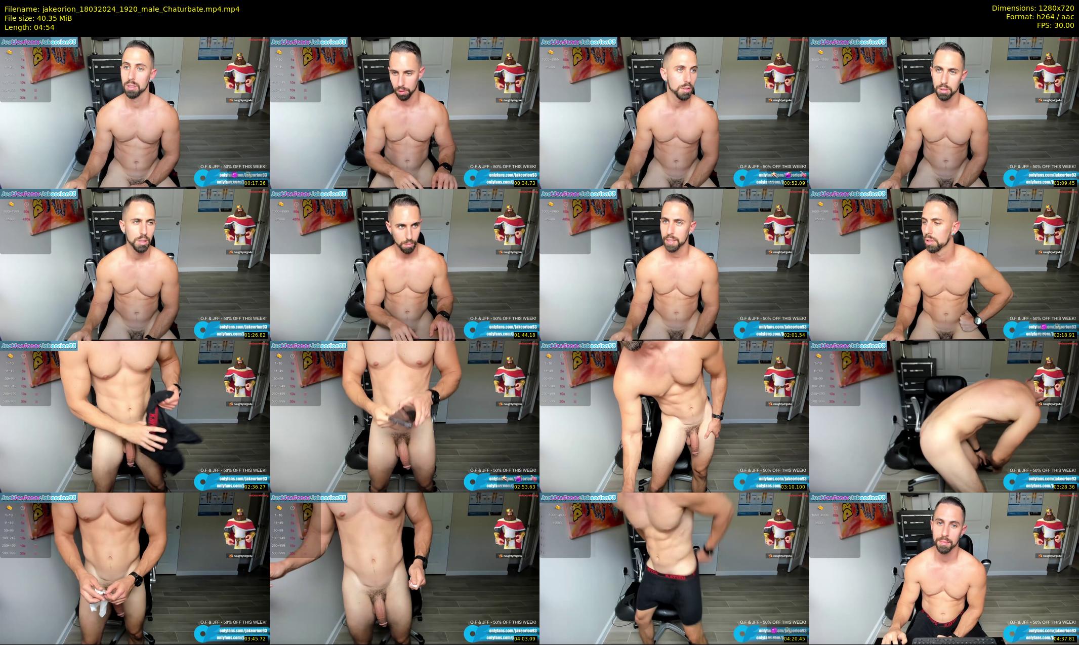 jakeorion — 5 minute Chaturbate male cam show recording, 720p, Mar 18, 2024