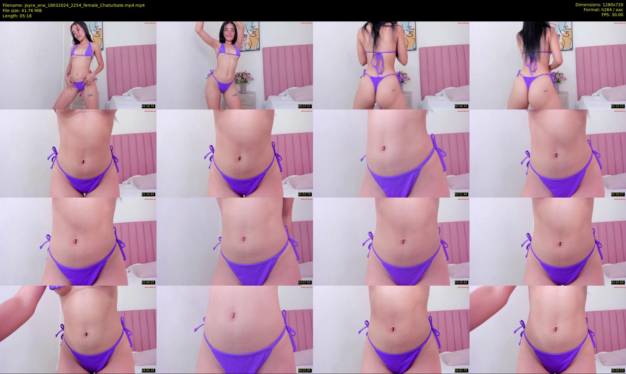 joyce_ena — 6 minute Chaturbate female cam show recording, 720p, Mar 18, 2024