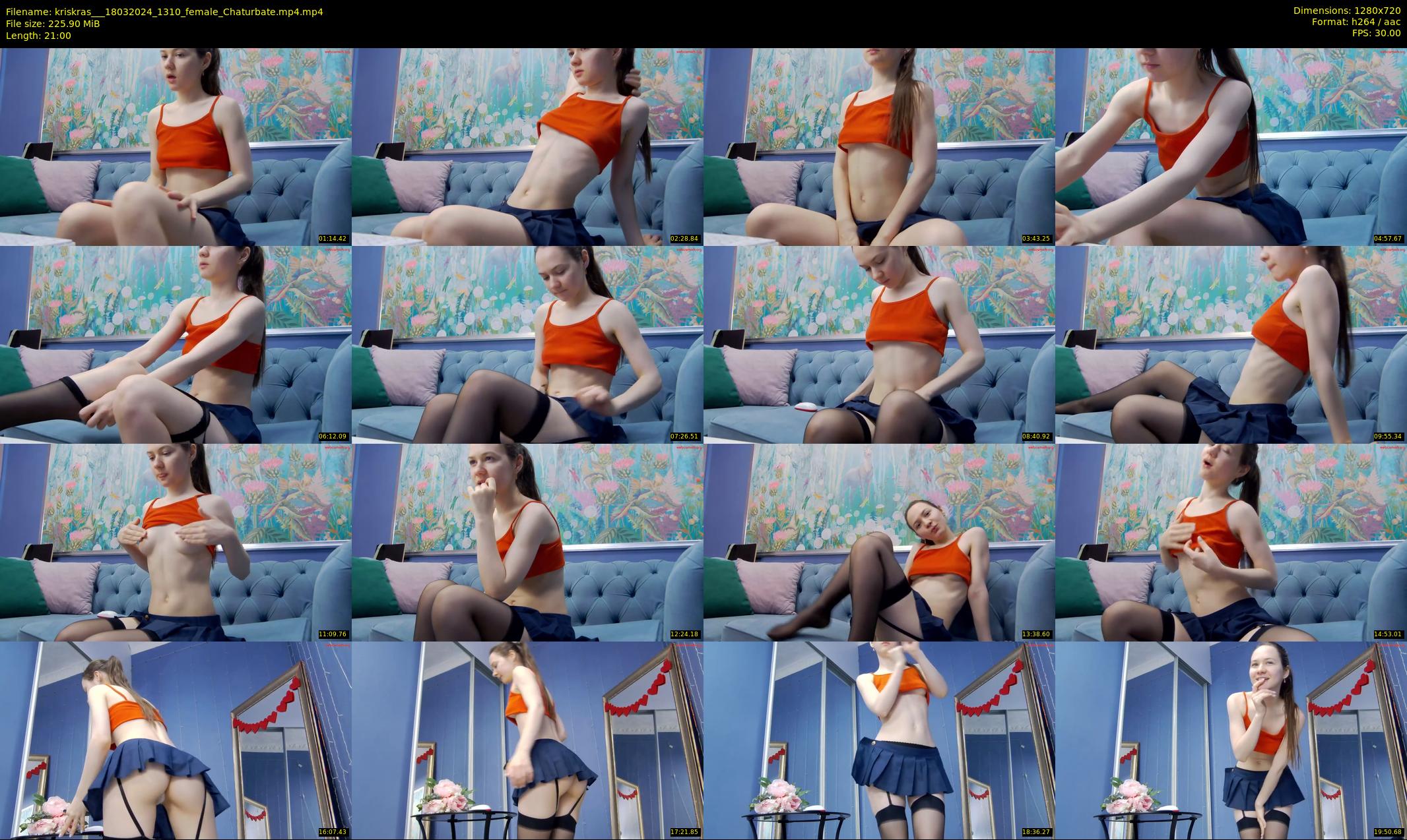 kriskras__ — 21 minute Chaturbate female cam show recording, 720p, Mar 18, 2024