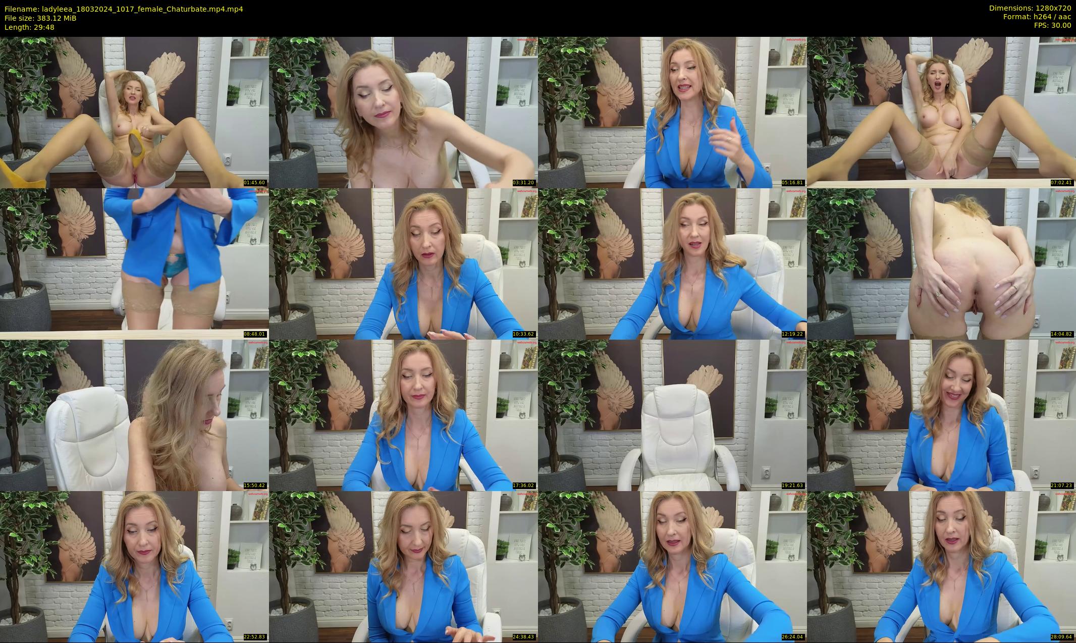 ladyleea — 30 minute Chaturbate female cam show recording, 720p, Mar 18, 2024
