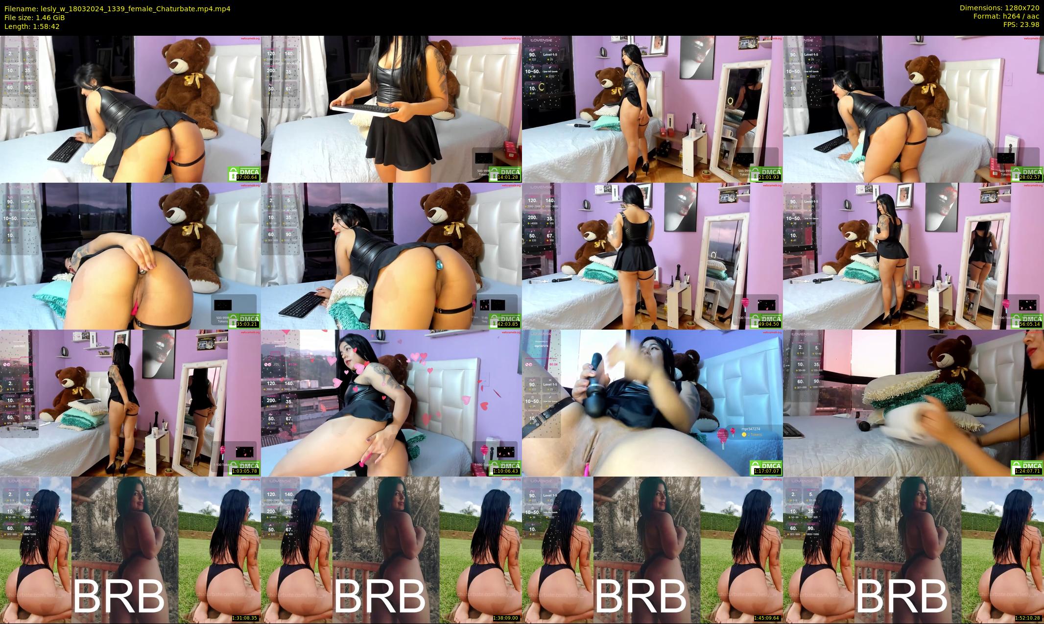 lesly_w — 119 minute Chaturbate female cam show recording, 720p, Mar 18, 2024