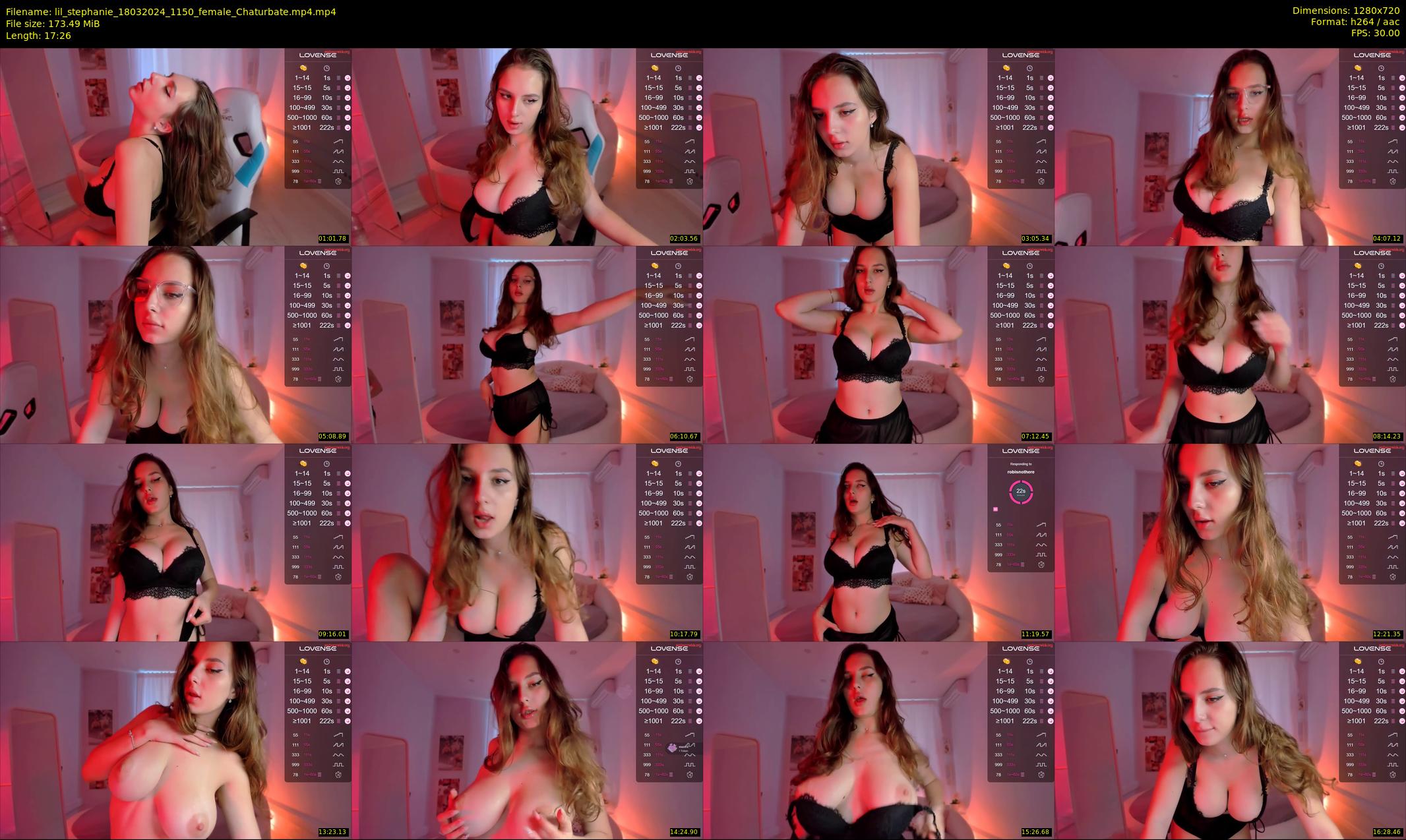 lil_stephanie — 18 minute Chaturbate female cam show recording, 720p, Mar 18, 2024
