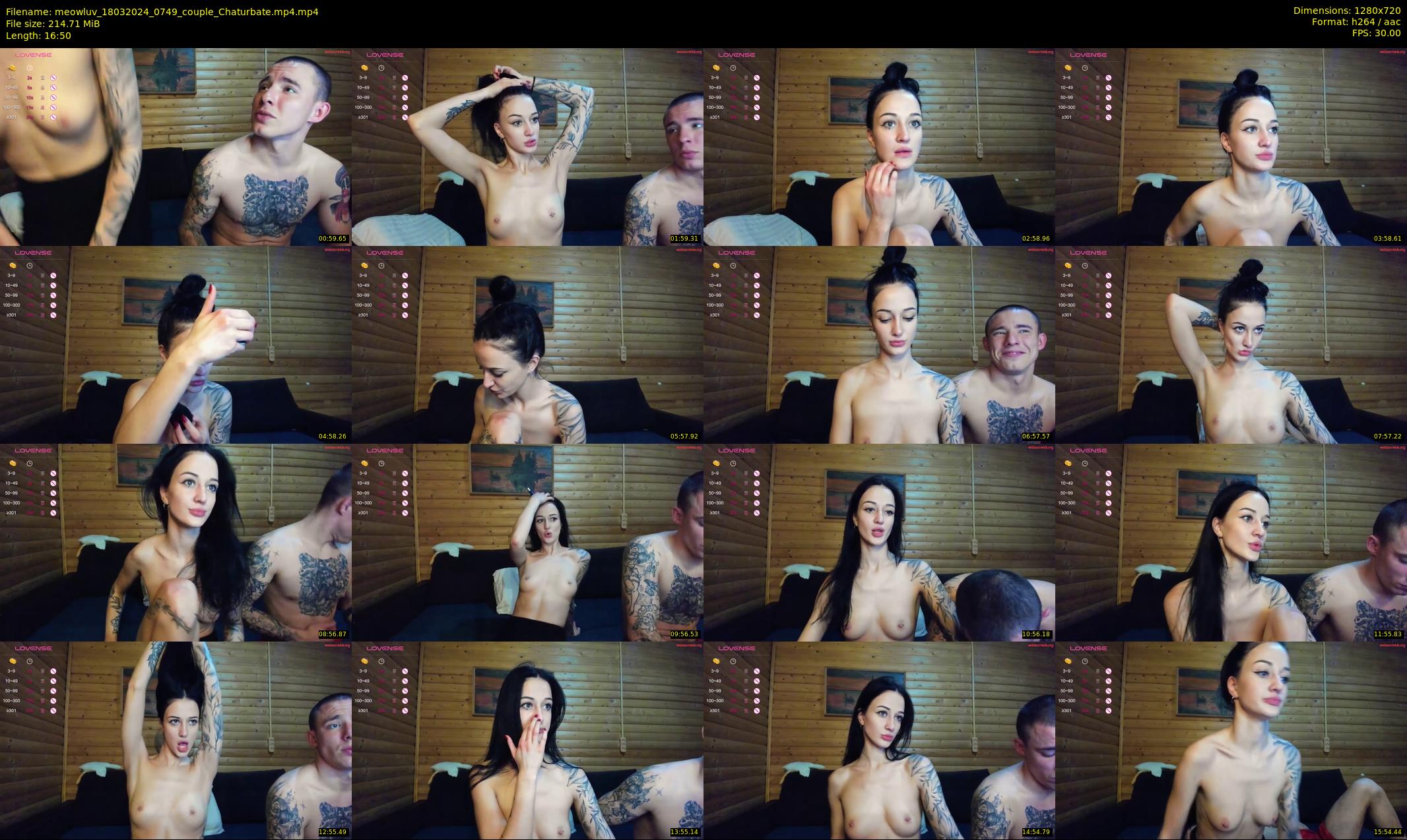 meowluv — 17 minute Chaturbate couple cam show recording, 720p, Mar 18, 2024