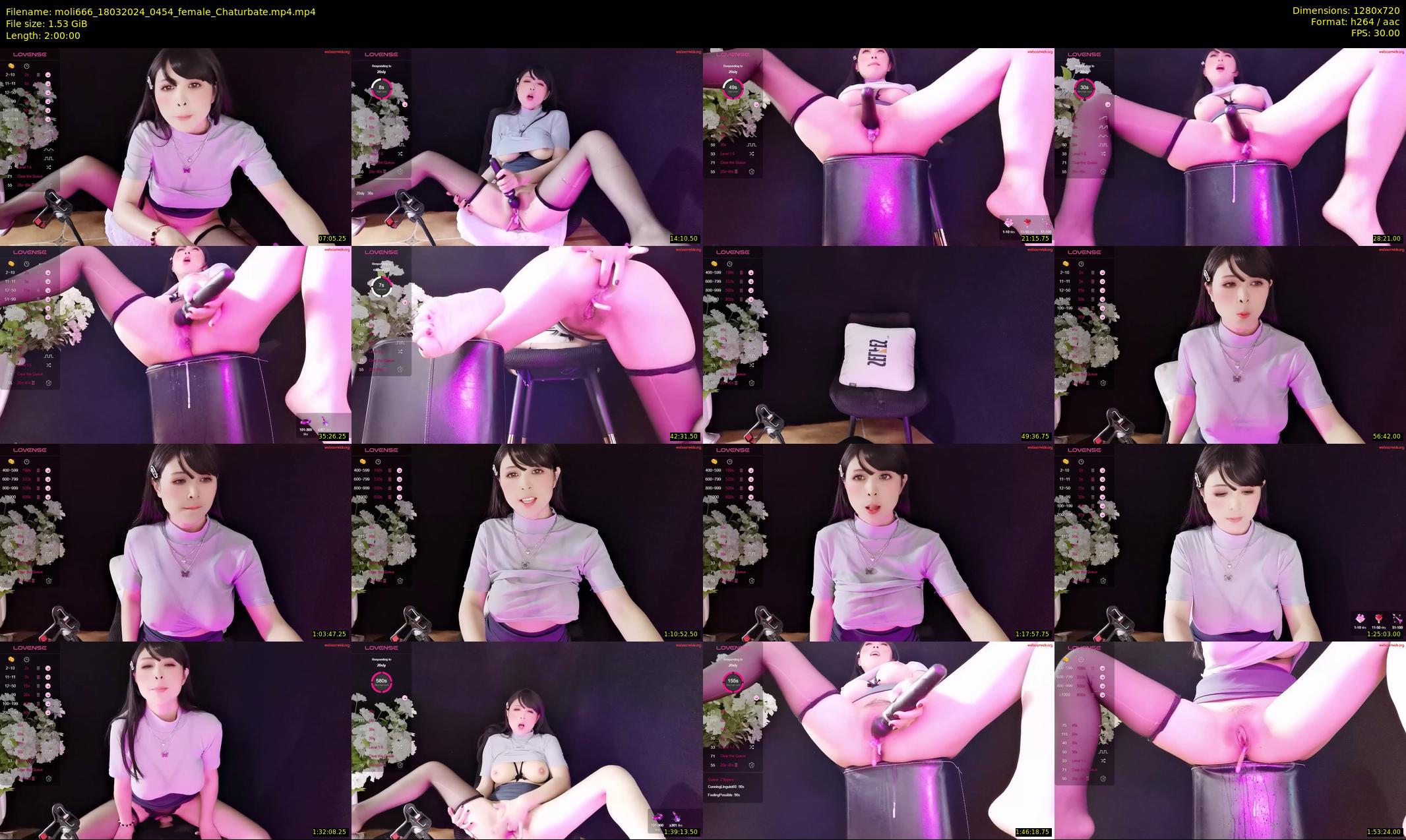 moli666 — 120 minute Chaturbate female cam show recording, 720p, Mar 18, 2024