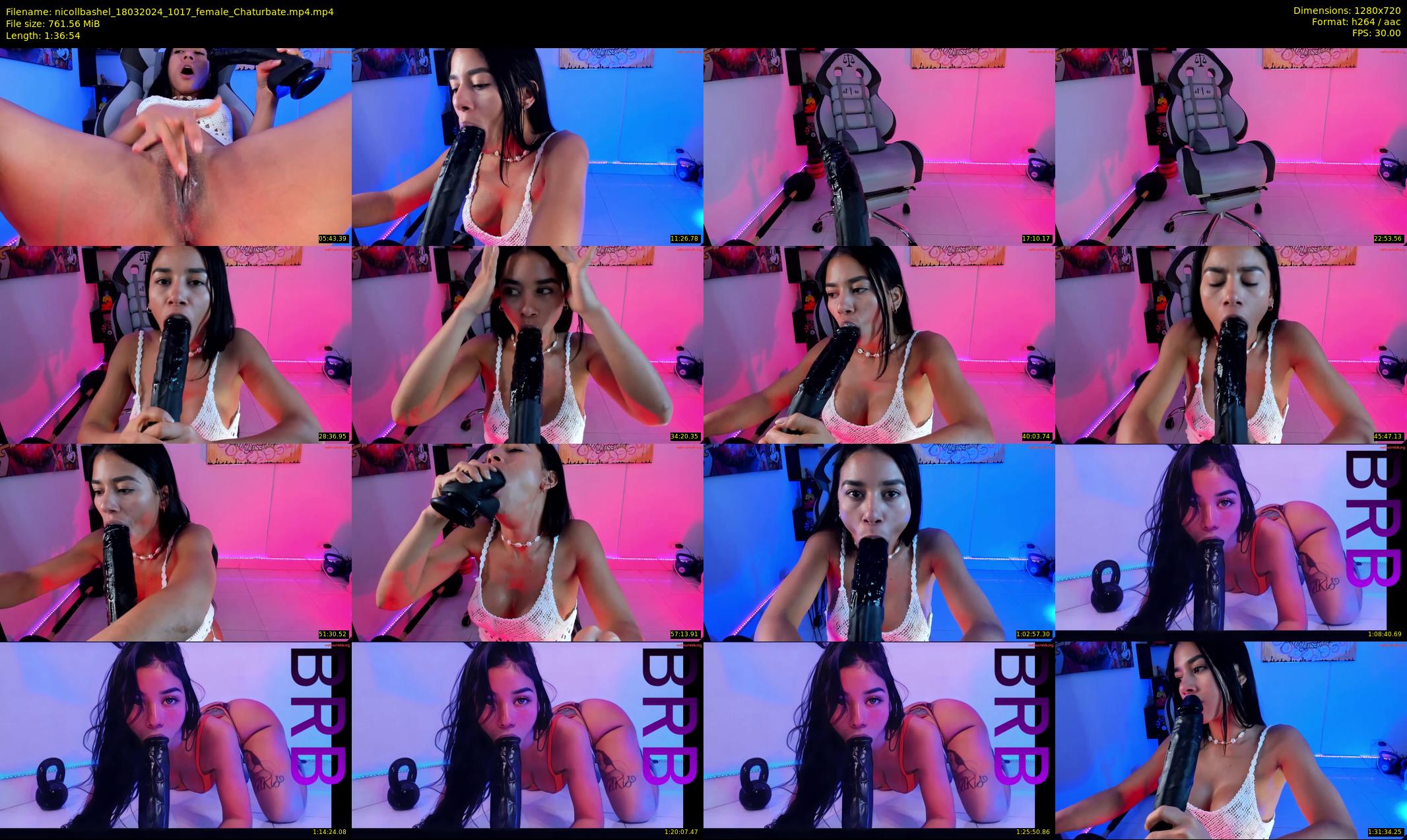 nicollbashel — 97 minute Chaturbate female cam show recording, 720p, Mar 18, 2024