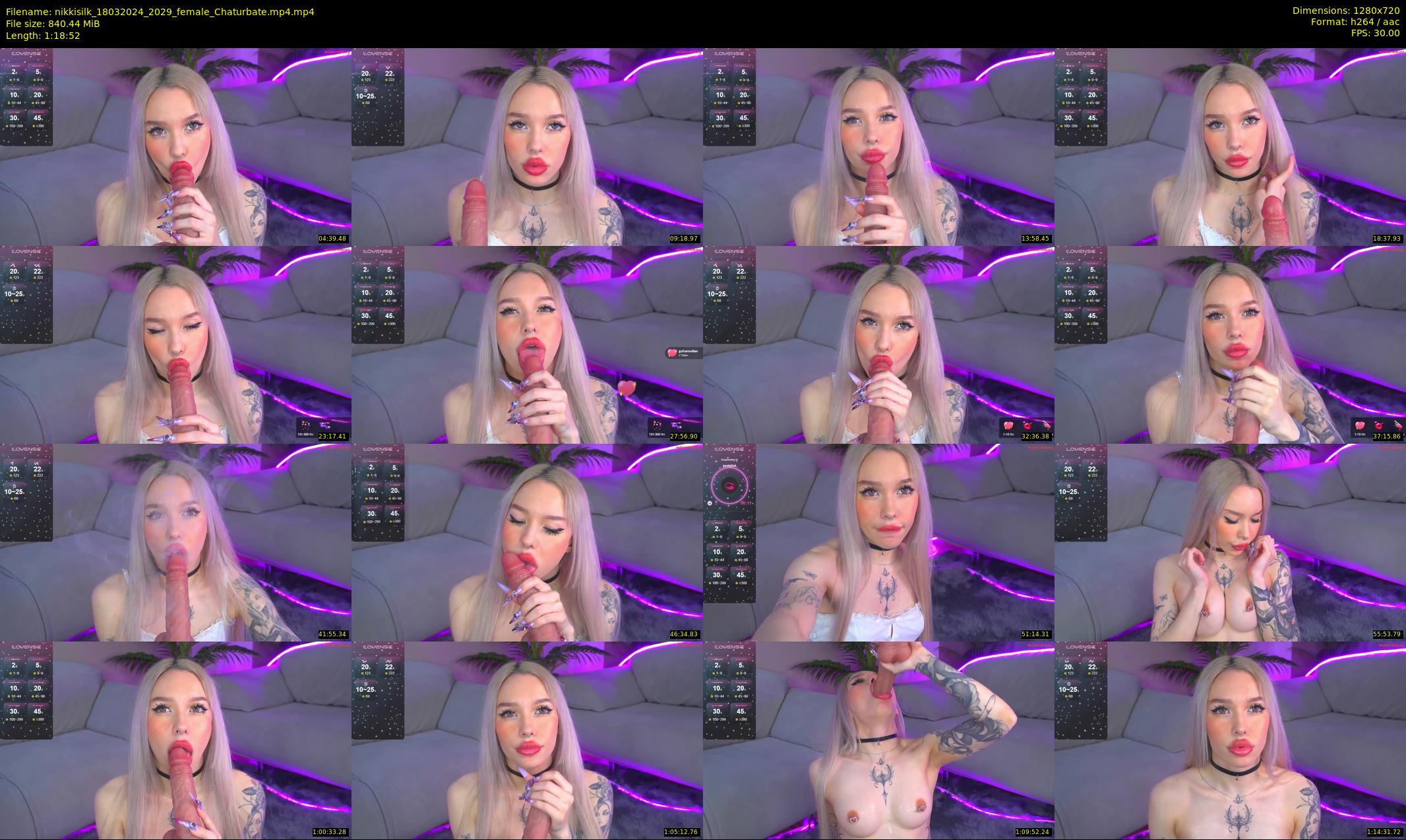 nikkisilk — 79 minute Chaturbate female cam show recording, 720p, Mar 18, 2024
