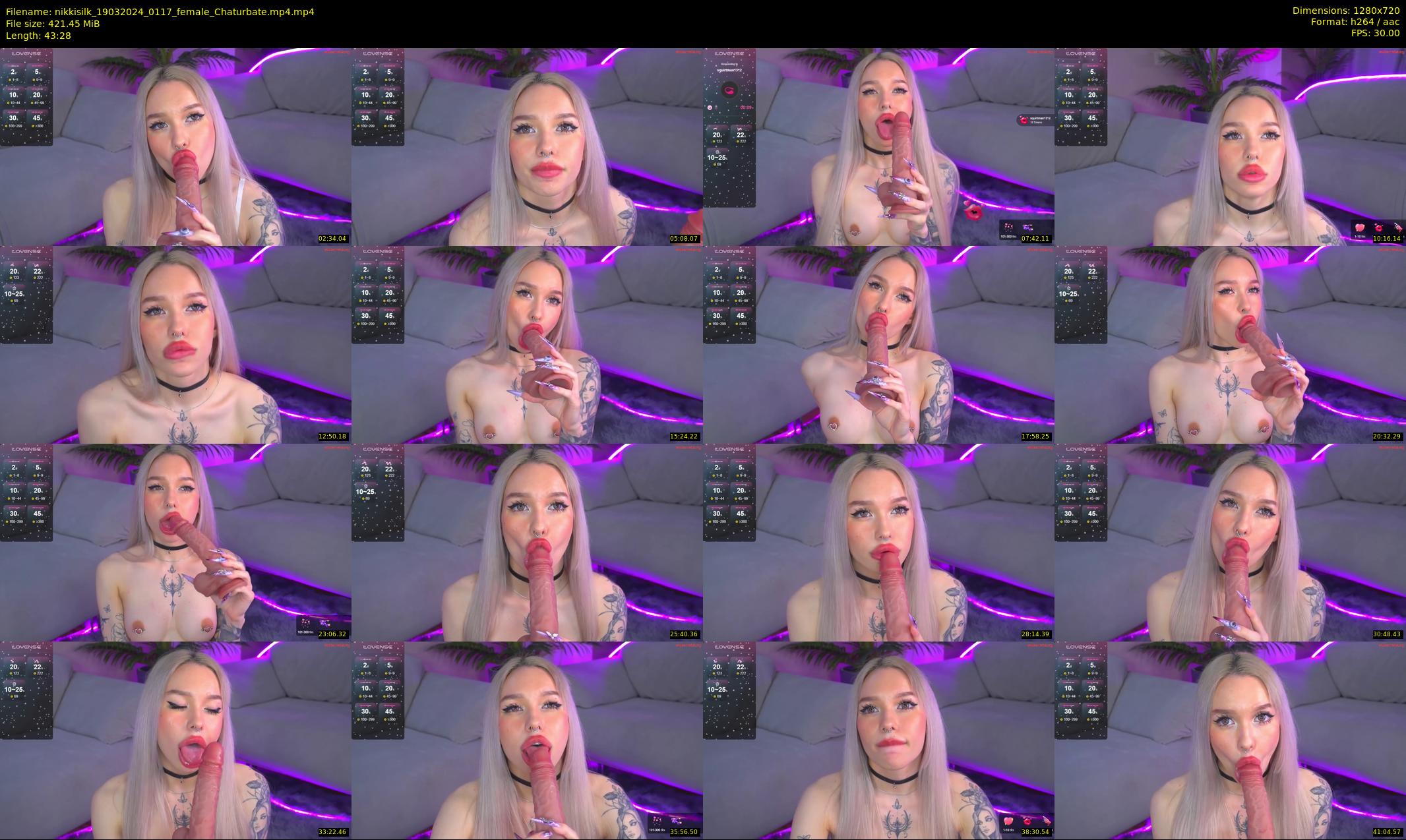 nikkisilk — 44 minute Chaturbate female cam show recording, 720p, Mar 19, 2024