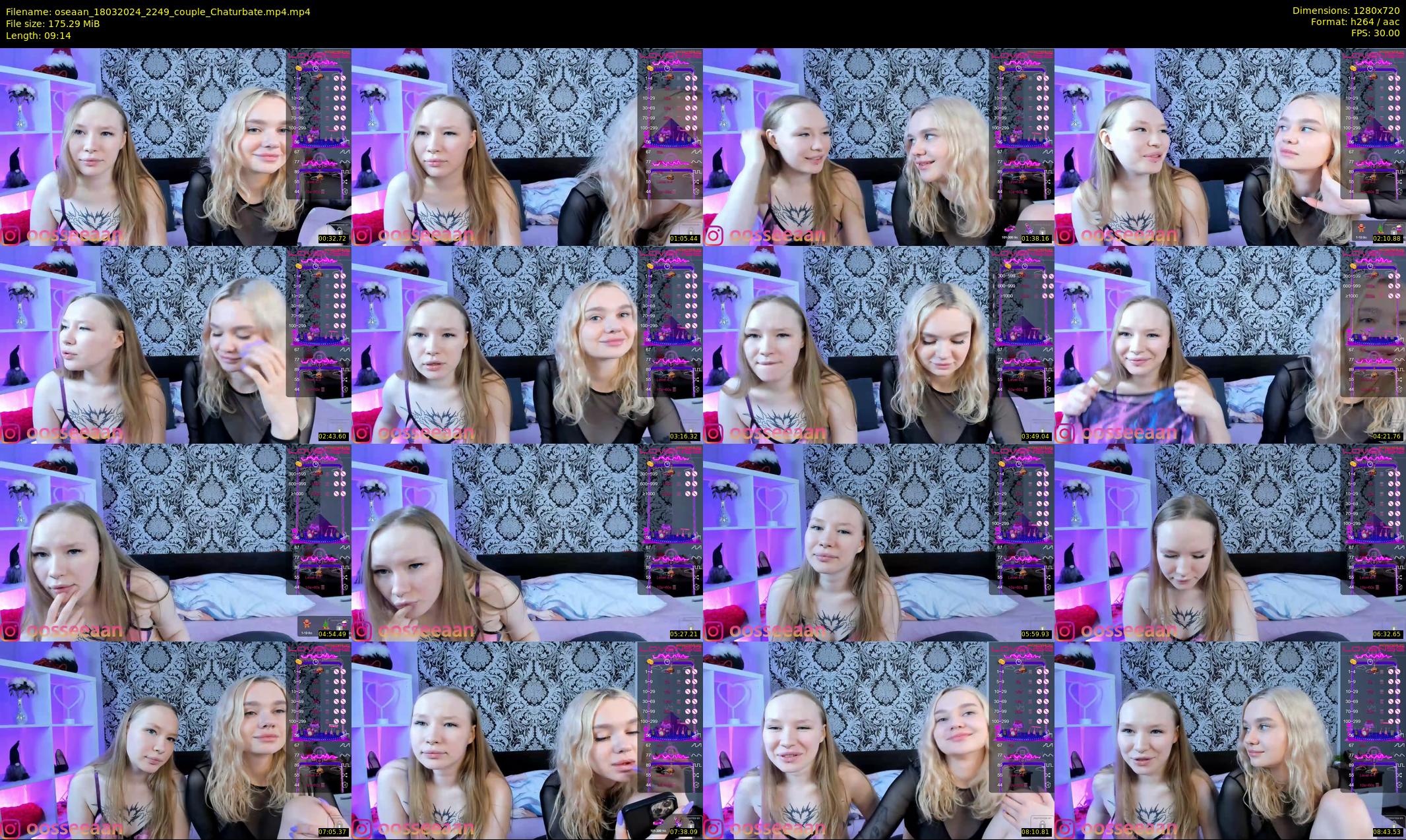 oseaan — 10 minute Chaturbate couple cam show recording, 720p, Mar 18, 2024