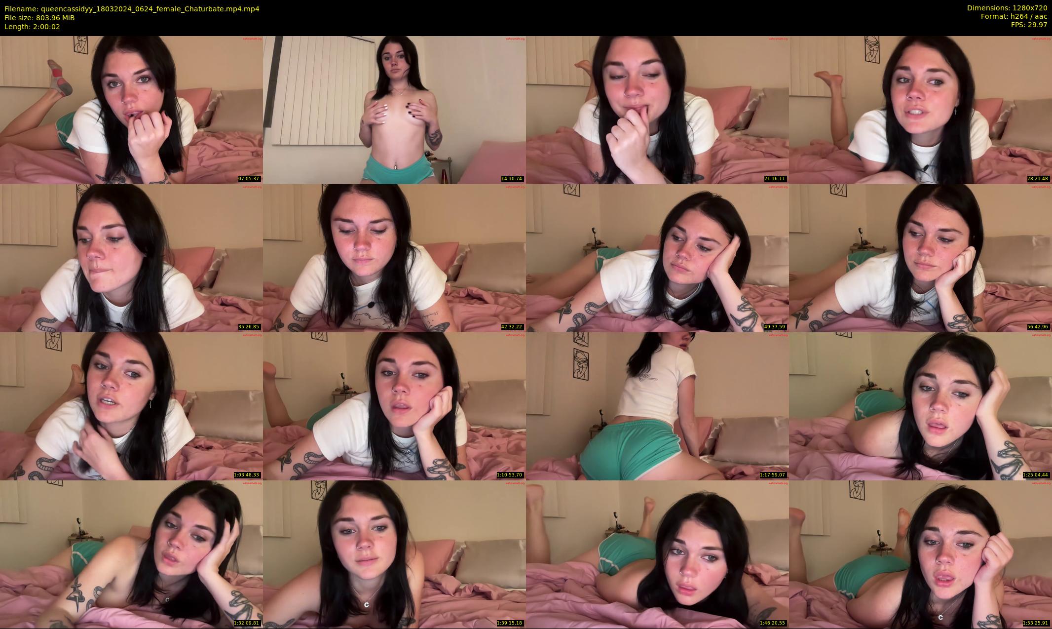 queencassidyy — 121 minute Chaturbate female cam show recording, 720p, Mar 18, 2024