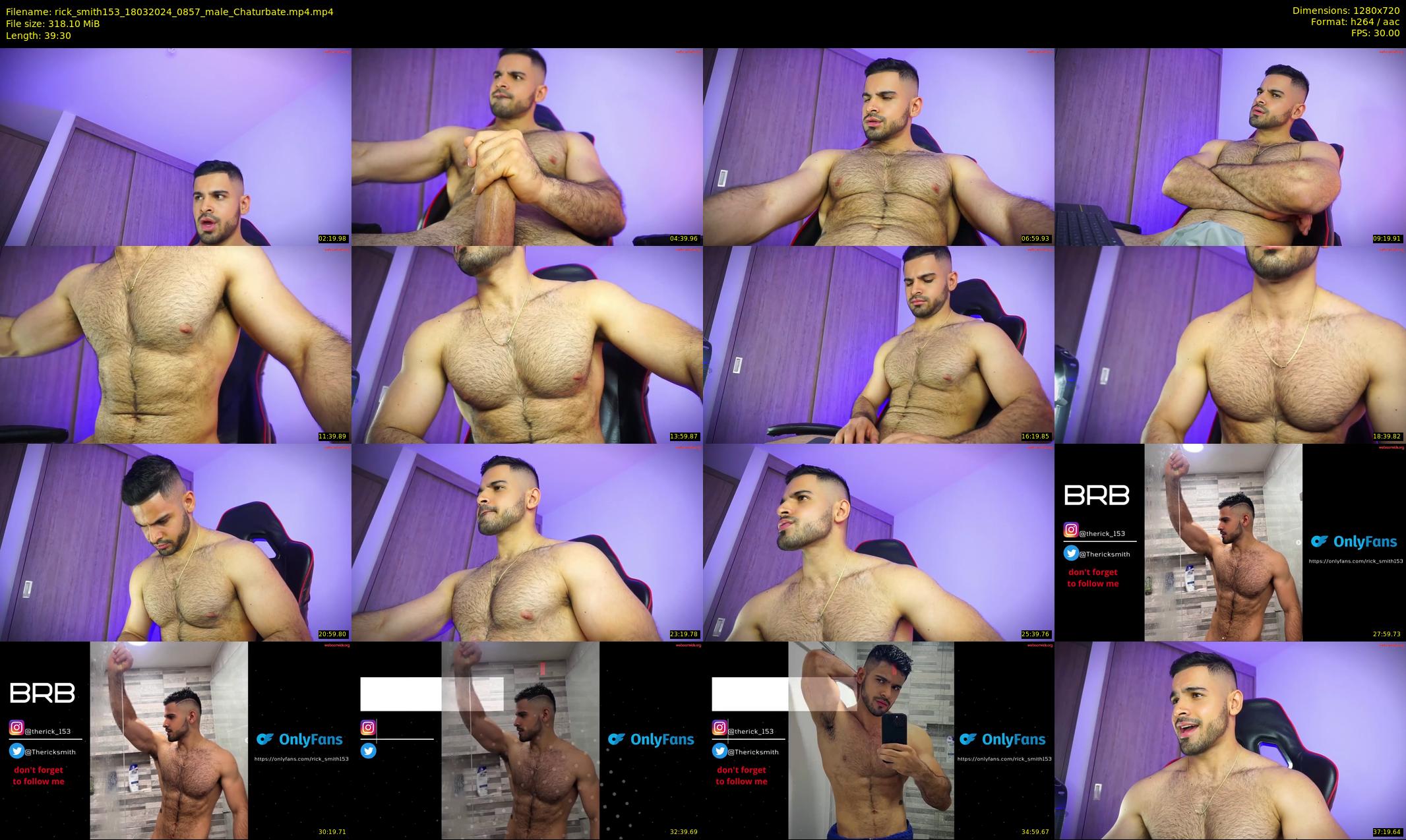 rick_smith153 — 40 minute Chaturbate male cam show recording, 720p, Mar 18, 2024