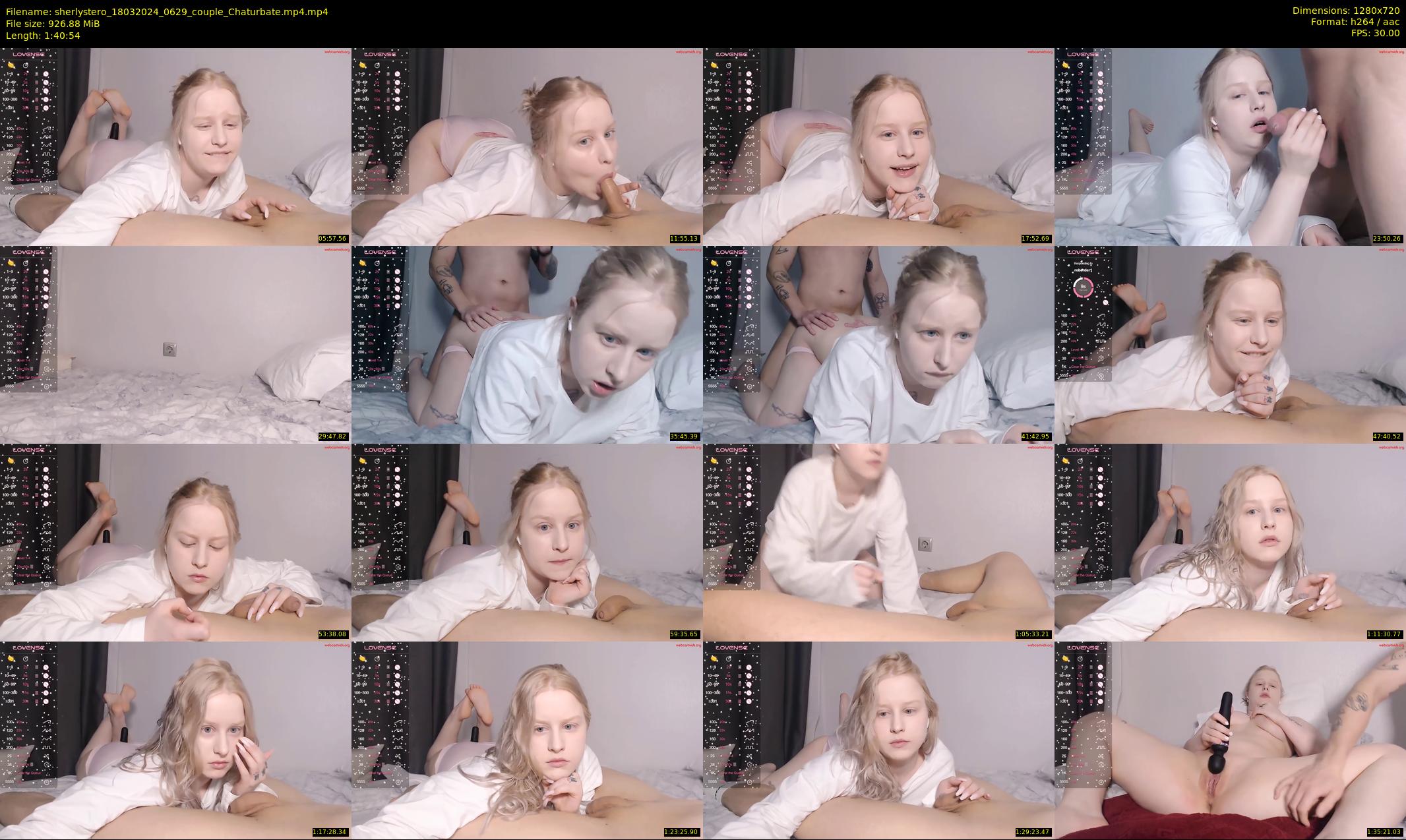 sherlystero — 101 minute Chaturbate couple cam show recording, 720p, Mar 18, 2024