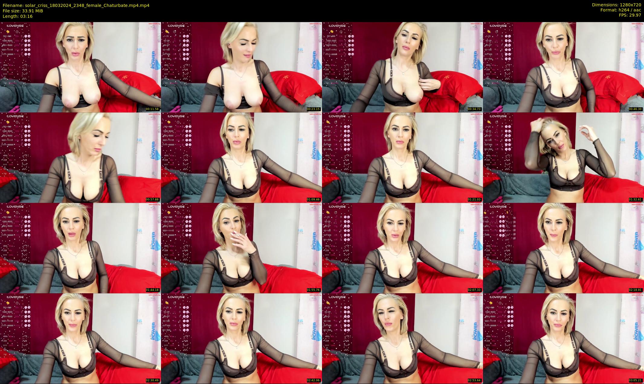 solar_criss — 4 minute Chaturbate female cam show recording, 720p, Mar 18, 2024