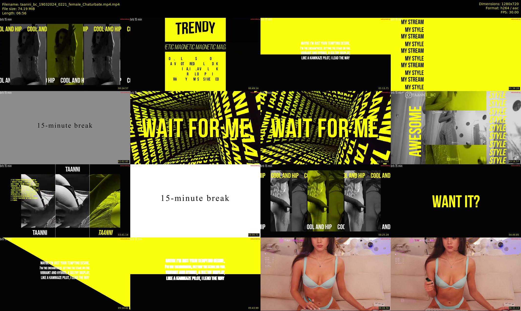 taanni_bc — 7 minute Chaturbate female cam show recording, 720p, Mar 19, 2024