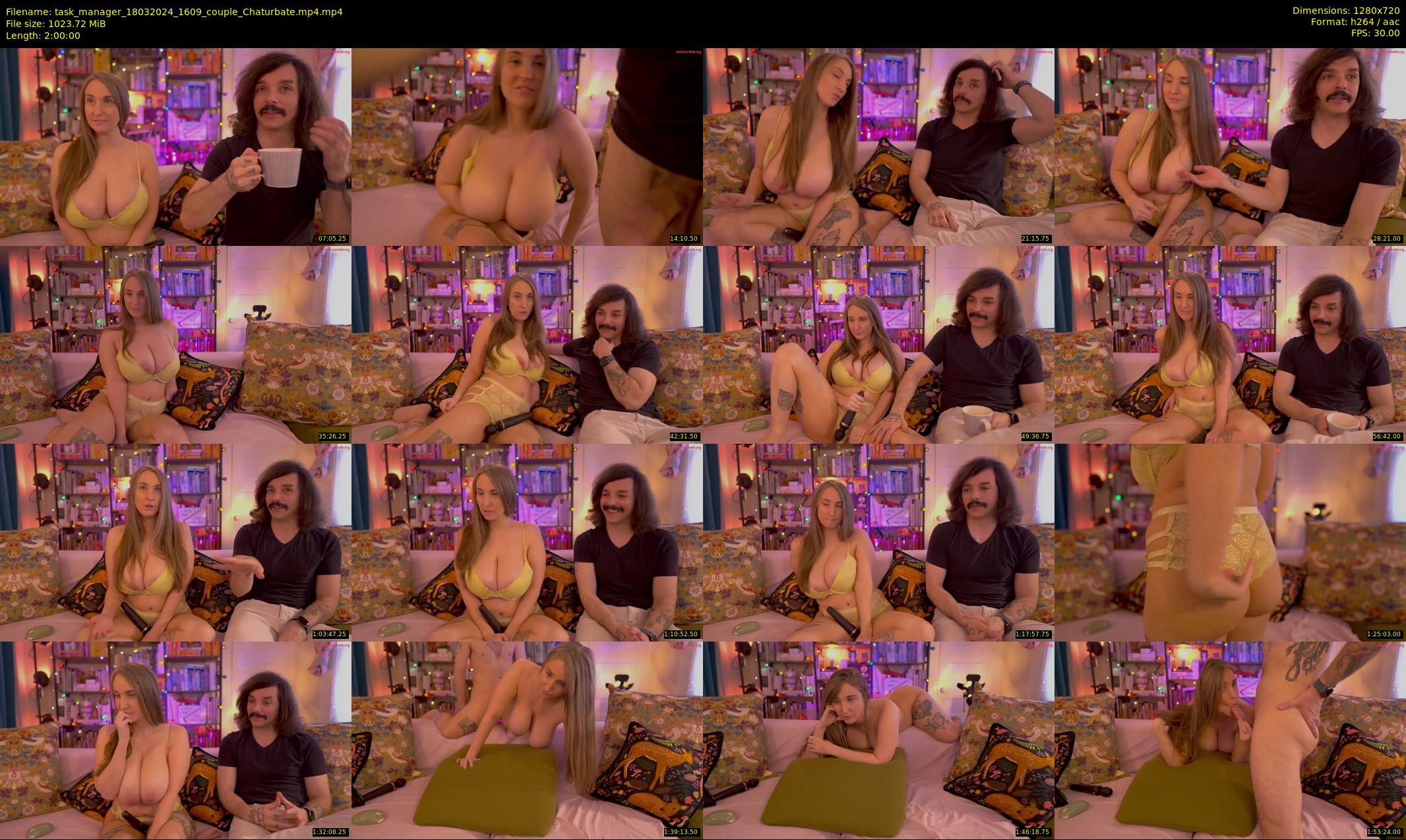 task_manager — 120 minute Chaturbate couple cam show recording, 720p, Mar 18, 2024