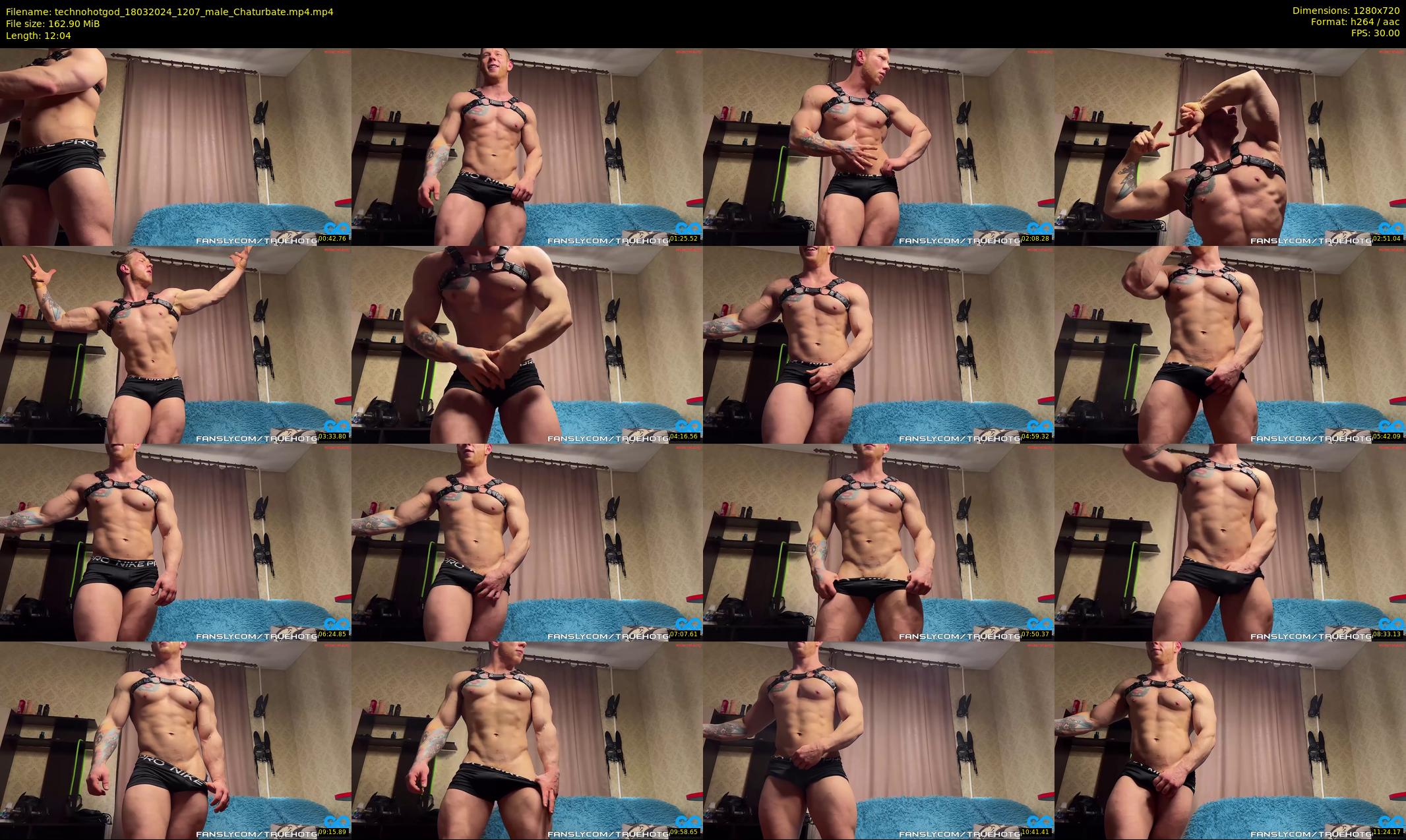 technohotgod — 13 minute Chaturbate male cam show recording, 720p, Mar 18, 2024