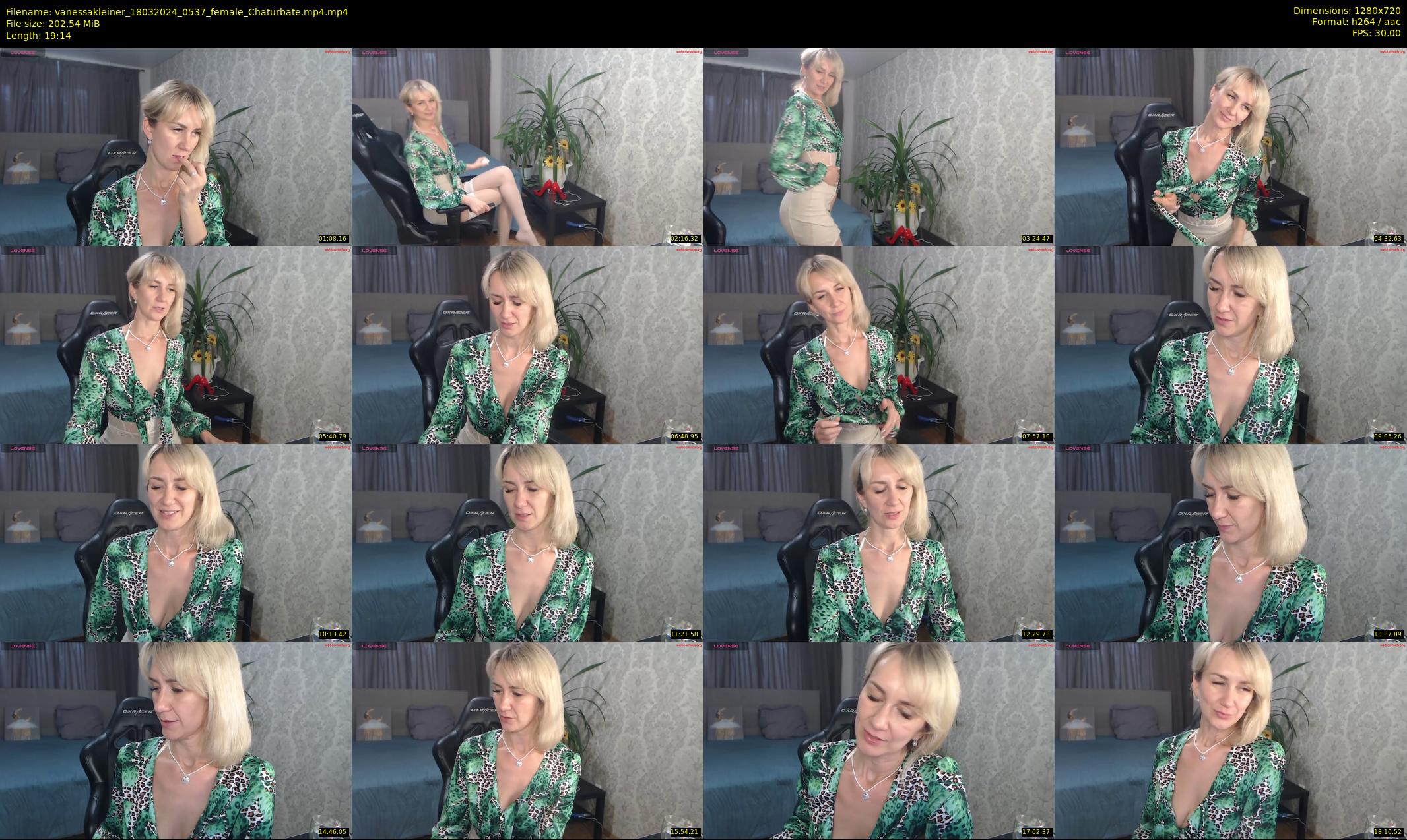 vanessakleiner — 20 minute Chaturbate female cam show recording, 720p, Mar 18, 2024