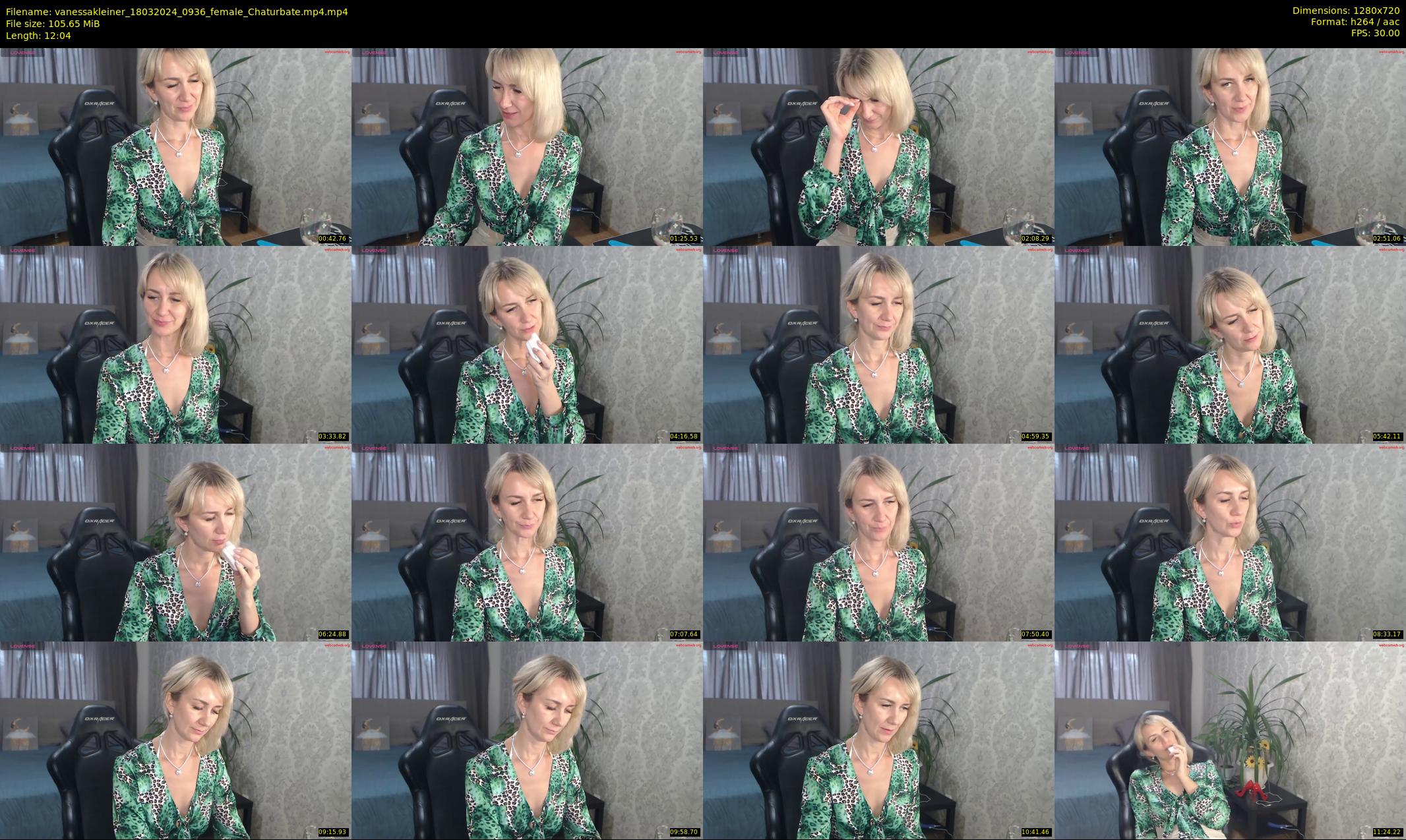 vanessakleiner — 13 minute Chaturbate female cam show recording, 720p, Mar 18, 2024