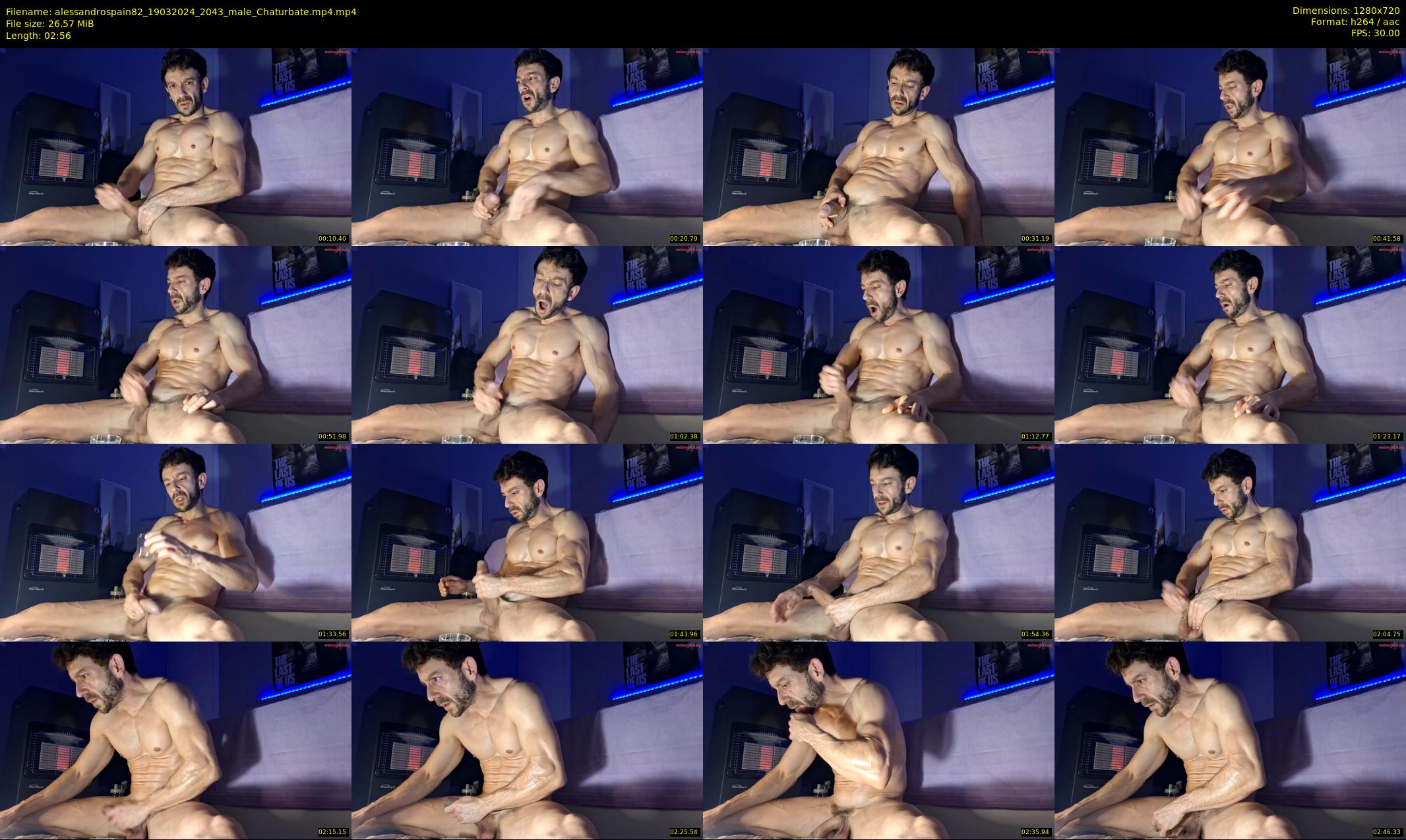 alessandrospain82 — 3 minute Chaturbate male cam show recording, 720p, Mar 19, 2024
