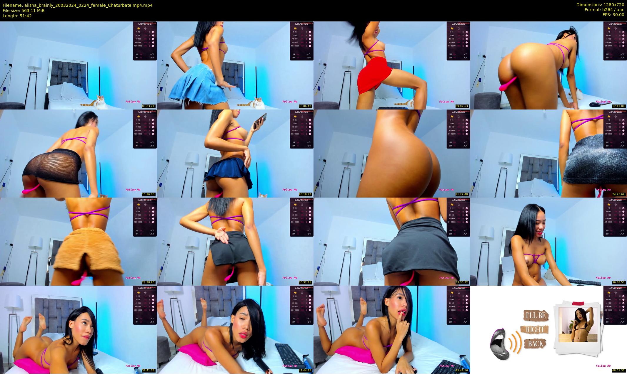 alisha_brainly — 52 minute Chaturbate female cam show recording, 720p, Mar 20, 2024